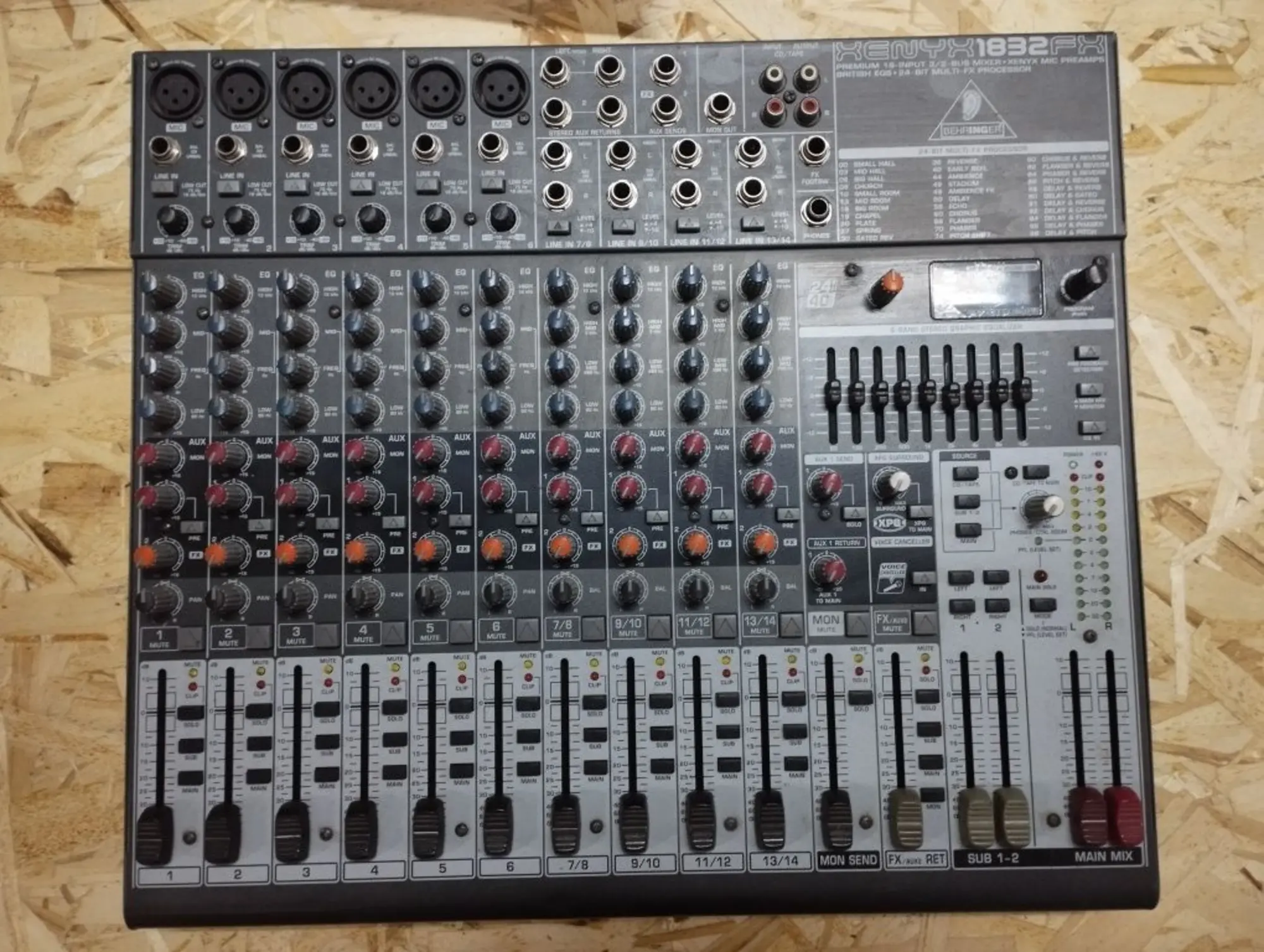 Микшерный пульт Behringer Xenyx 1832fx (2 / 2)