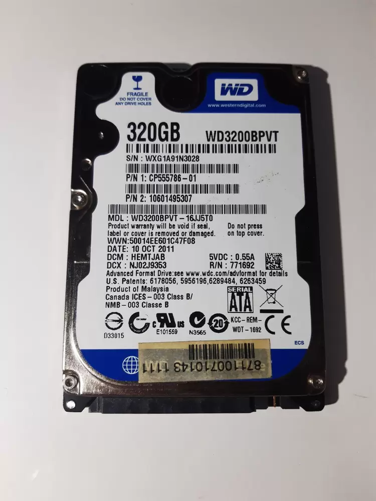 Western Digital WD32000BPVT (2 / 3)