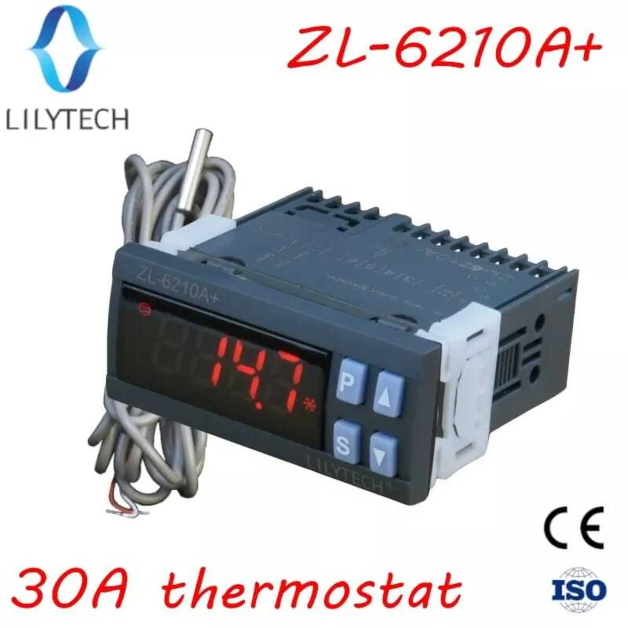 терморегулятор термостат ZL 6210A+ 30 ампер (4 / 4)