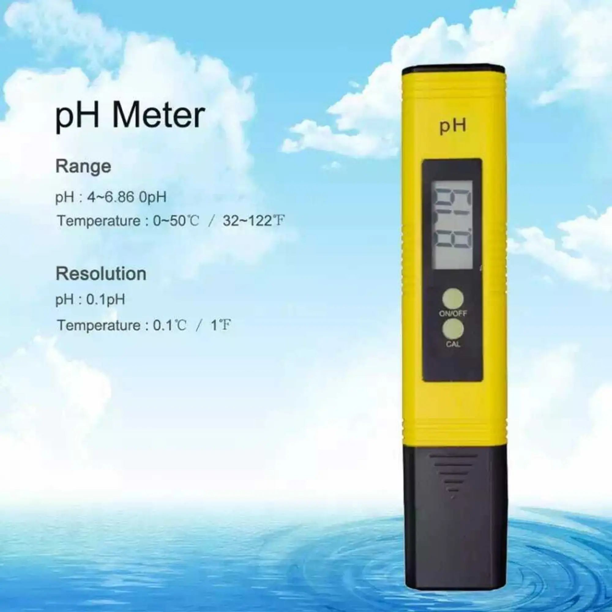 Измеритель PH 0,01 PH тестер 0,00-14,00 PH высокая точность измерения качества воды (4 / 4)