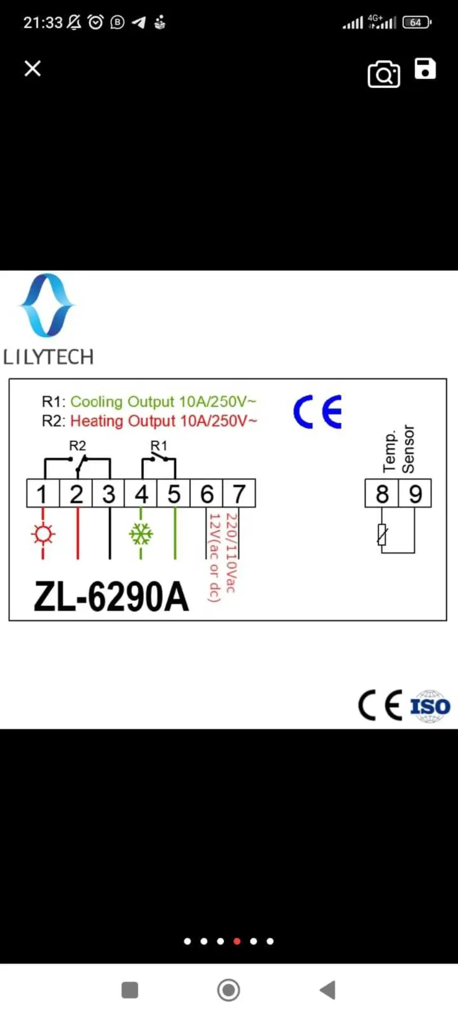 регулятор температуры терморегулятор zl 6290a (4 / 4)