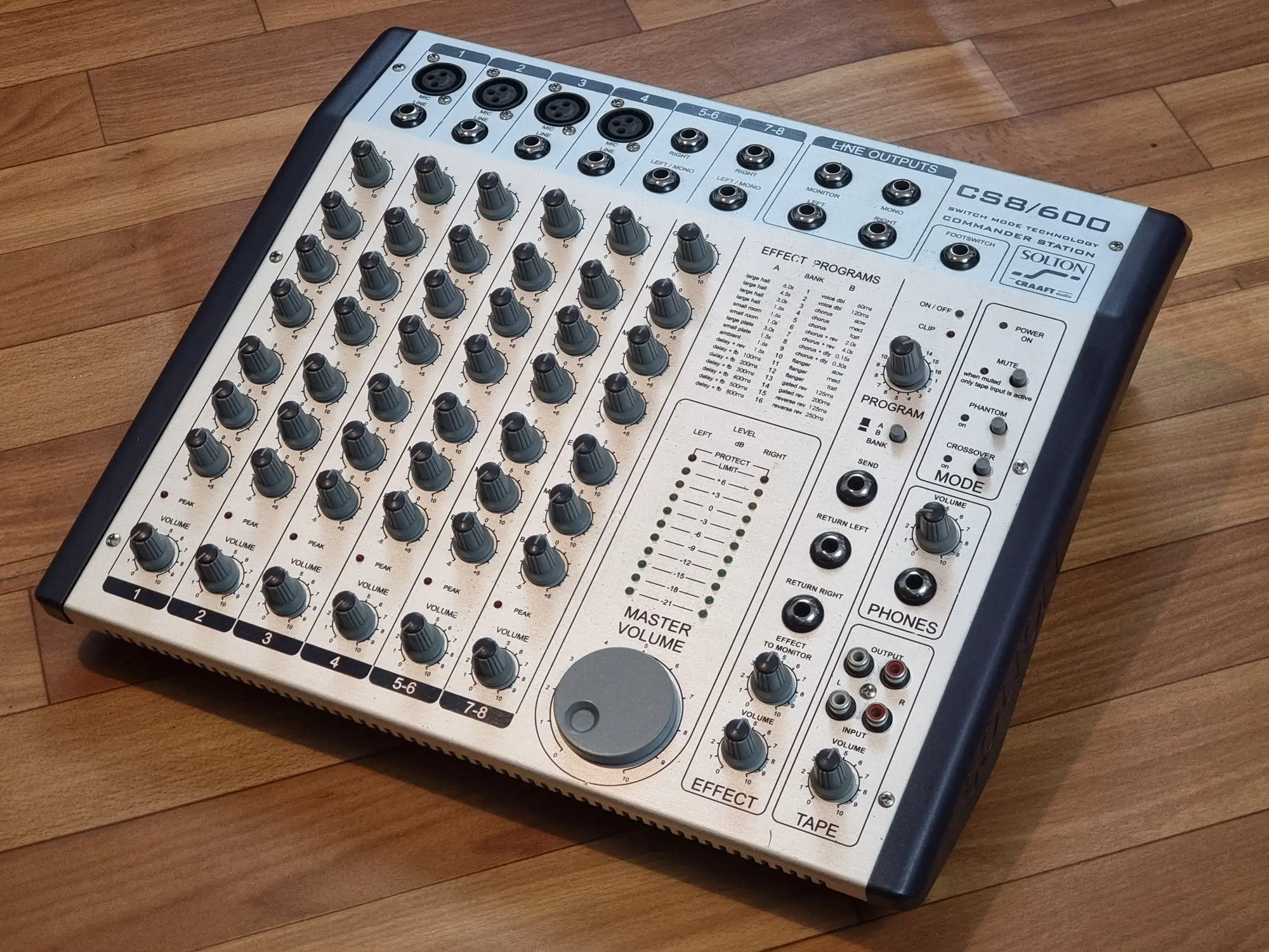 Активный микшерный пульт SOLTON CS8/600 (1 / 4)