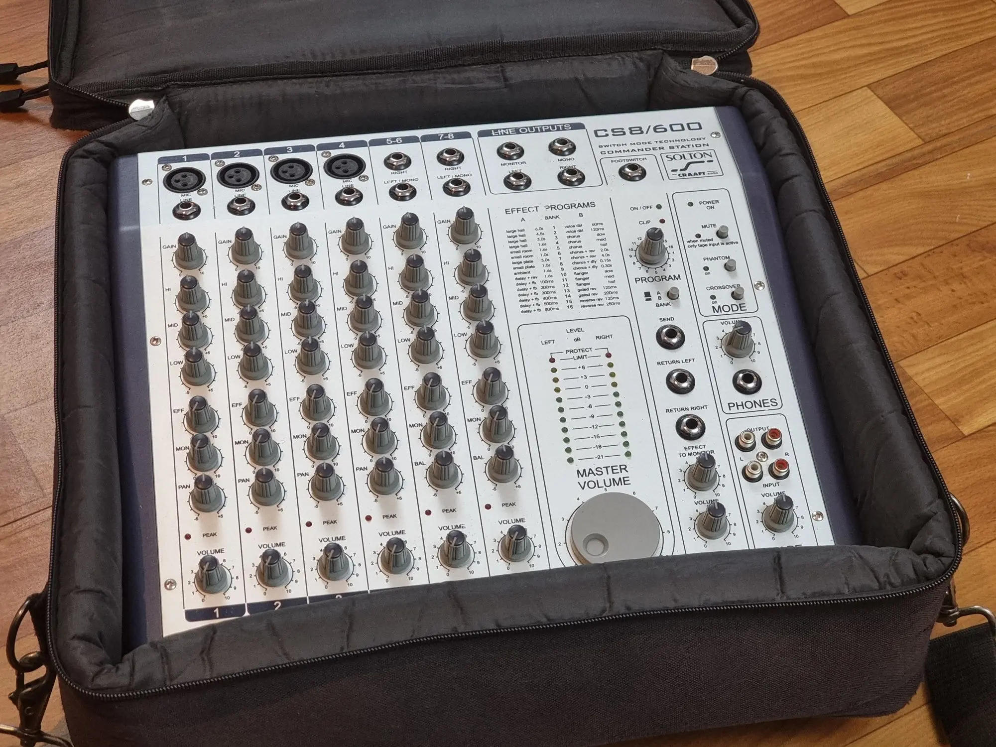 Активный микшерный пульт SOLTON CS8/600 (3 / 4)