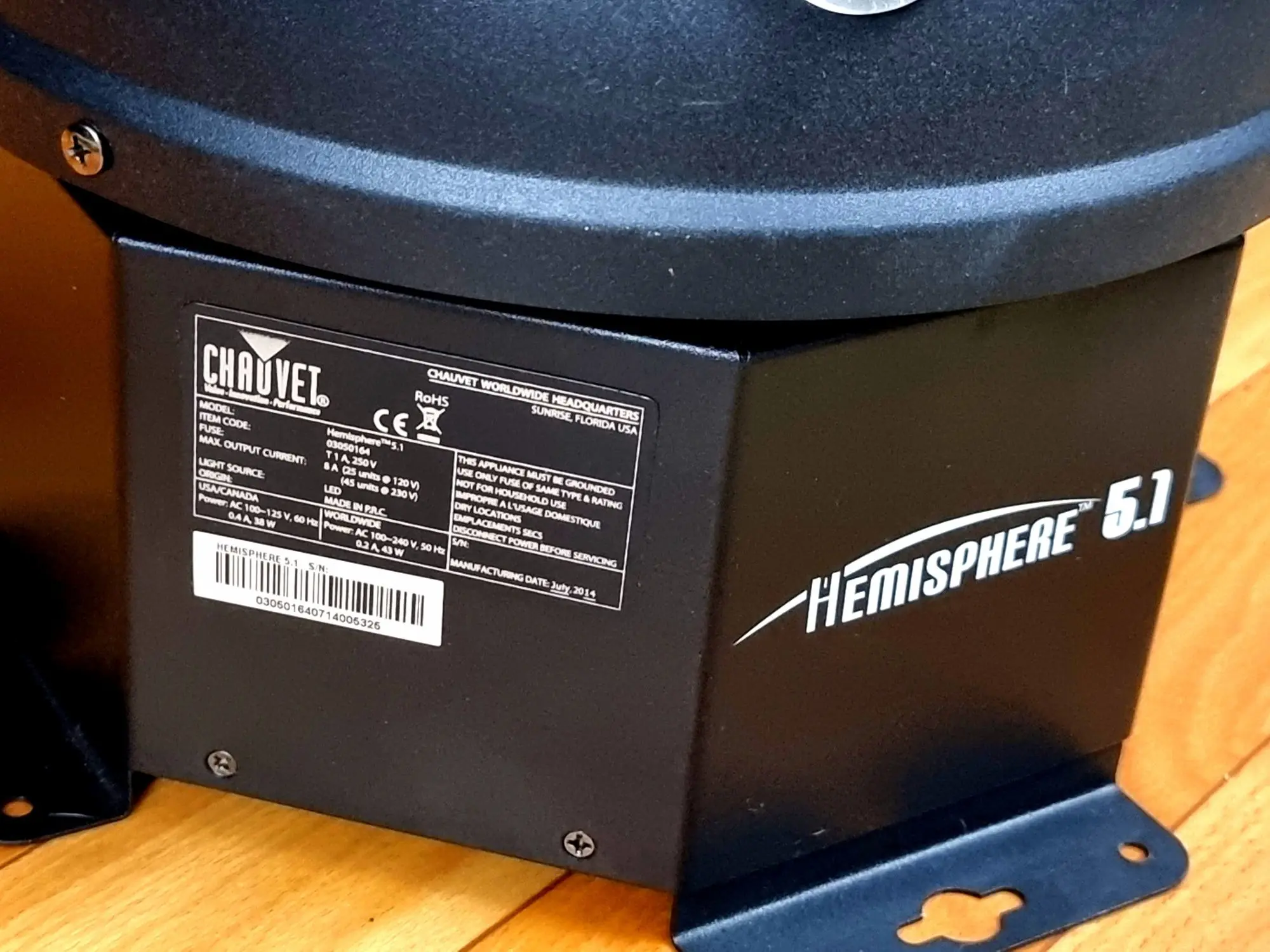 Светомузыка CHAUVET Hemisphere 5.1 (2 / 2)