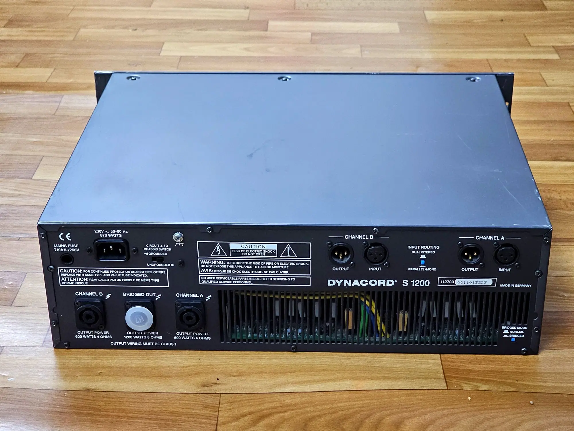 Усилитель мощности DYNACORD S1200 (2 / 2)
