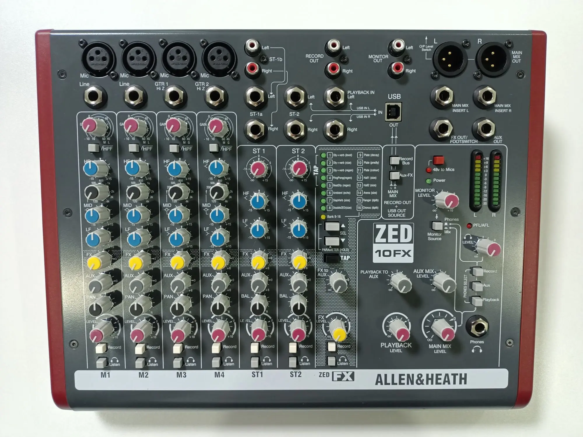 Микшерный пульт Allen & Heath ZED 10FX, музыкальная аппаратура,колонки (1 / 4)