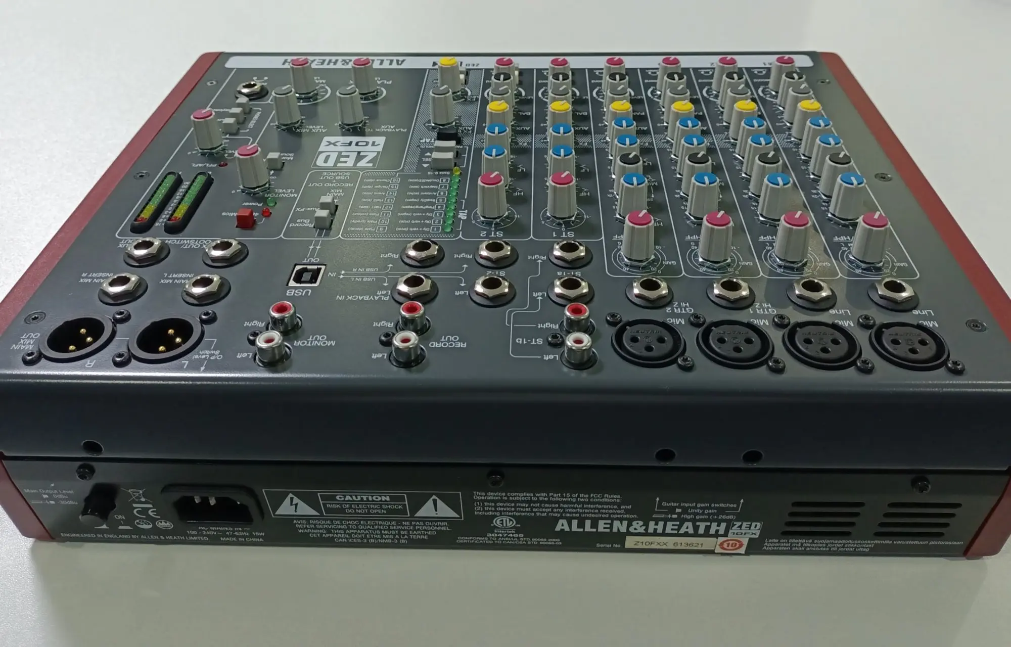 Микшерный пульт Allen & Heath ZED 10FX, музыкальная аппаратура,колонки (3 / 4)