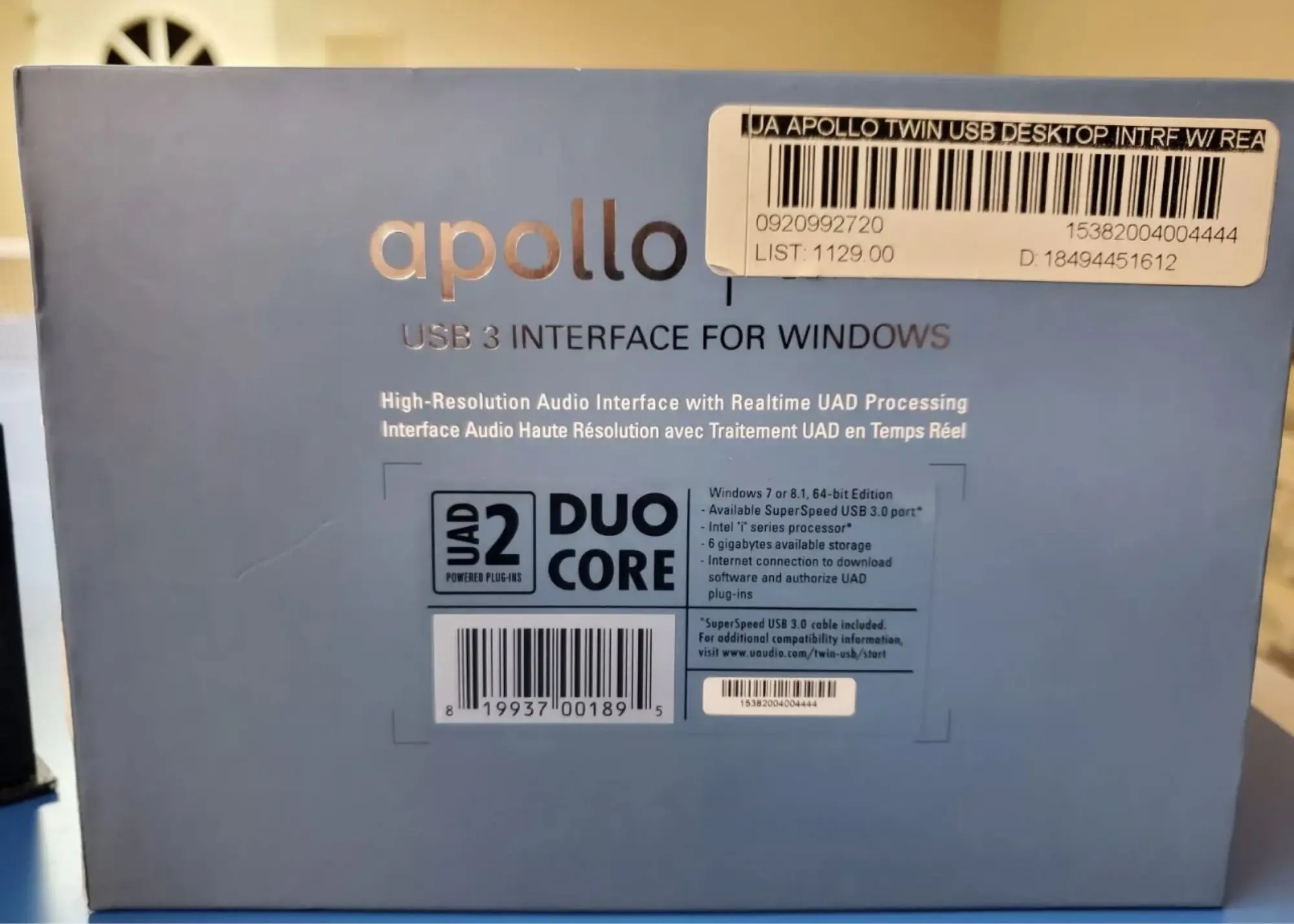 UAD Apollo Twin USB 3.0 Windows (3 / 5)