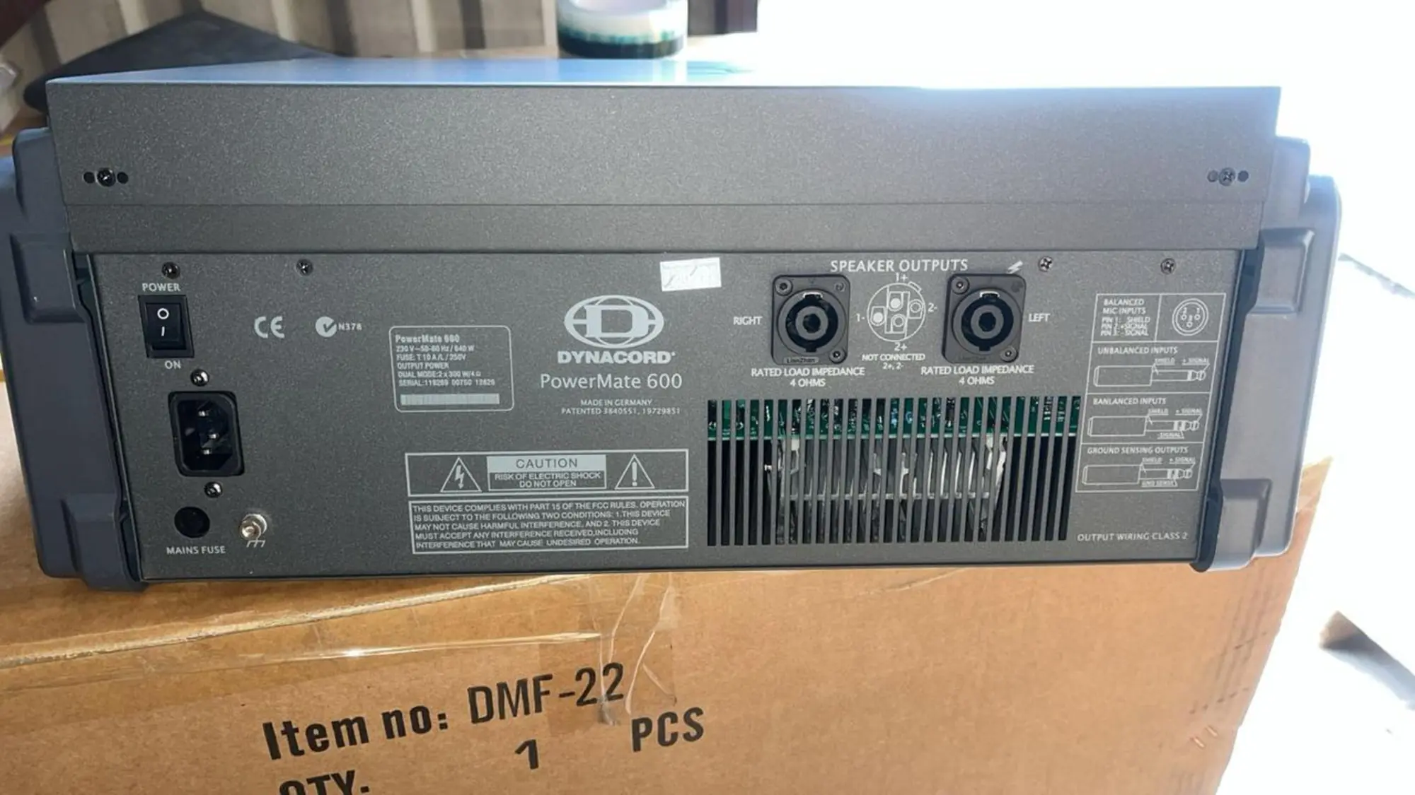 DYNACORD PM600-2 Активный микшерный пульт (6 / 7)