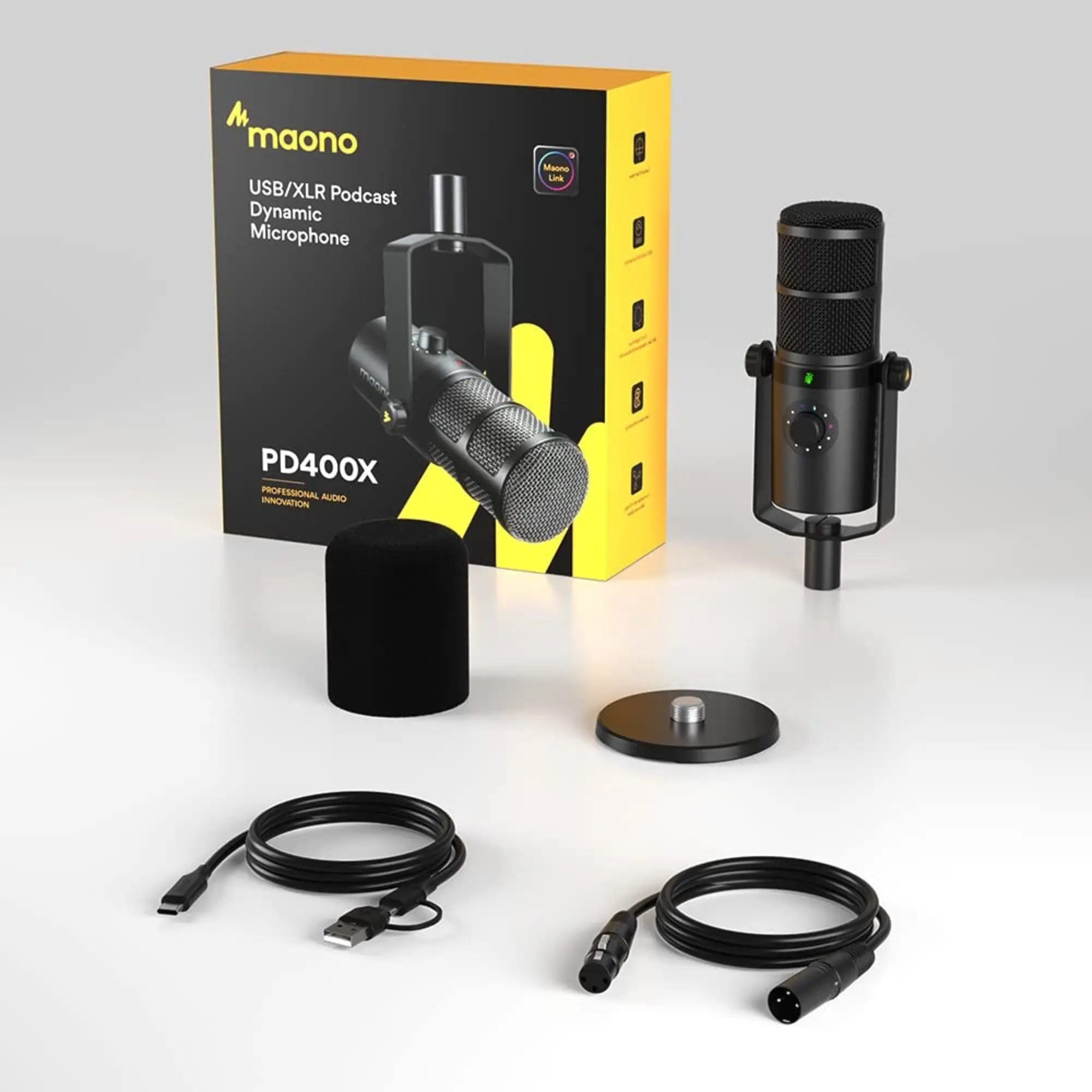 Проводной микрофон студийный Maono PD400X (3 / 4)