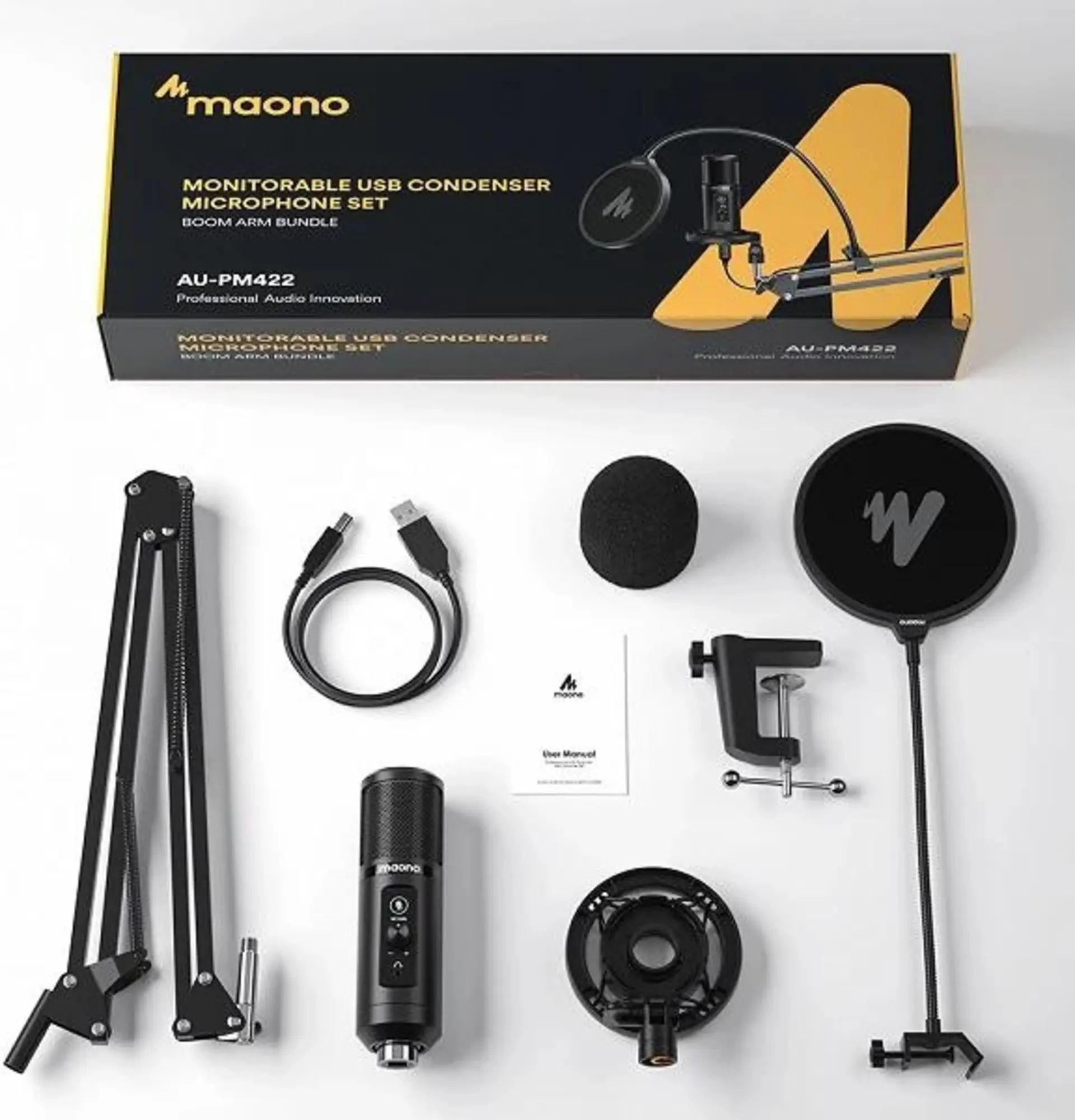 Проводной микрофон студийный Maono AU-PM422 (3 / 4)