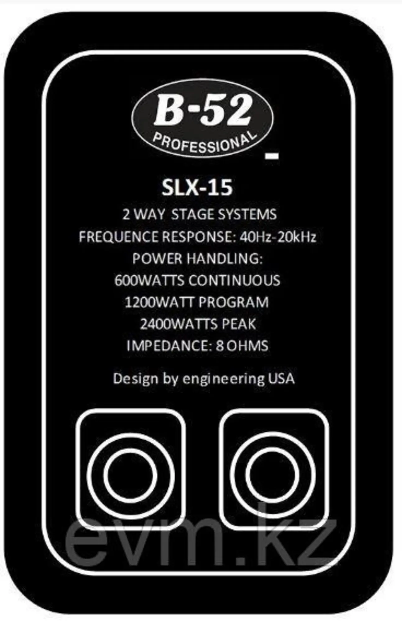 B-52 Professional SLX-152, 400вт RMS (2 / 2)