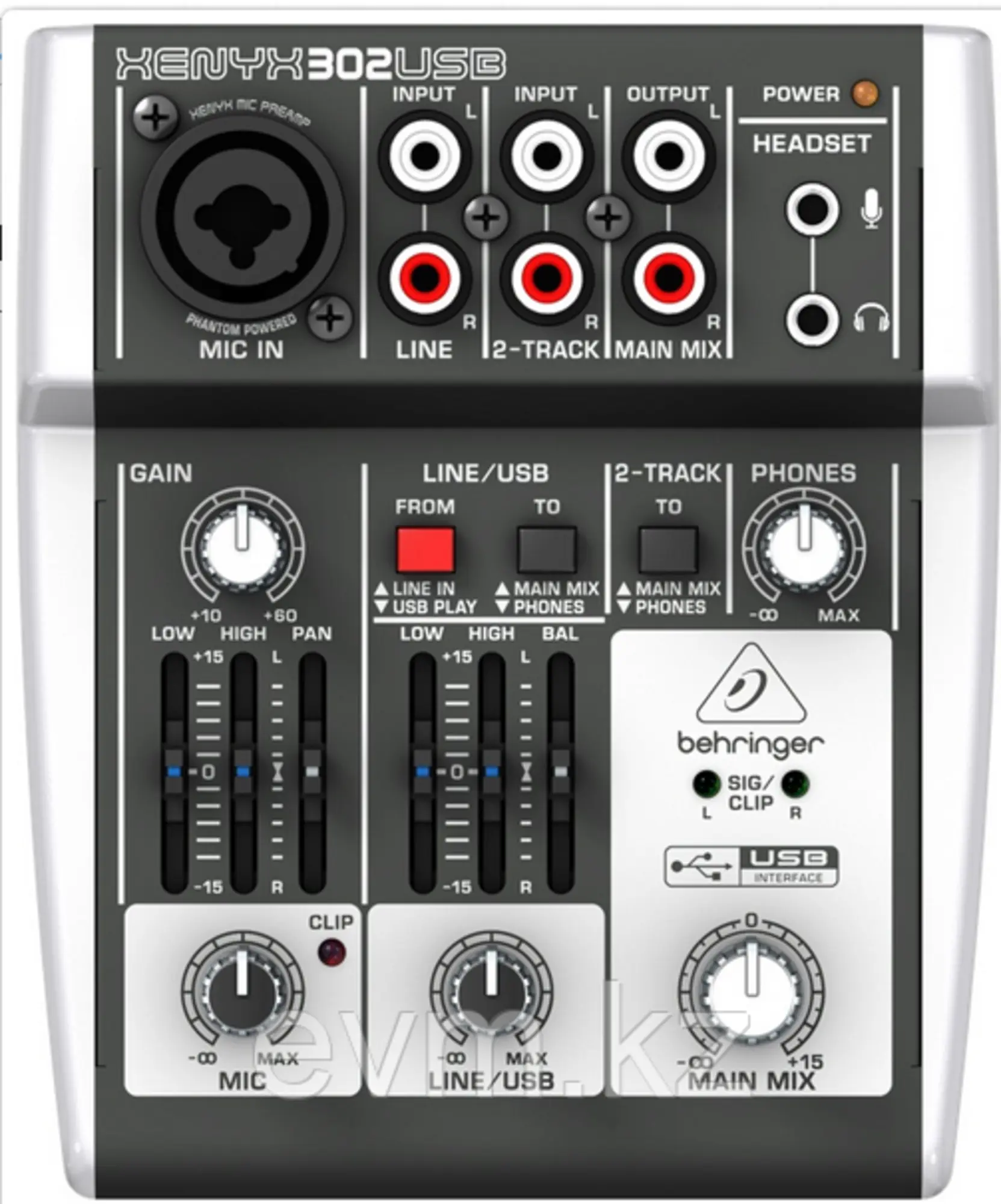 Behrinnger 302USB-EU араластырғыш пульті (1 / 1)