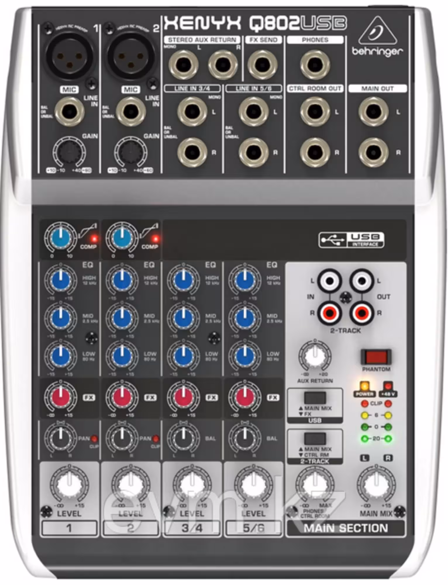 Микшерный пульт Behringer Q802USB-EU (1 / 1)