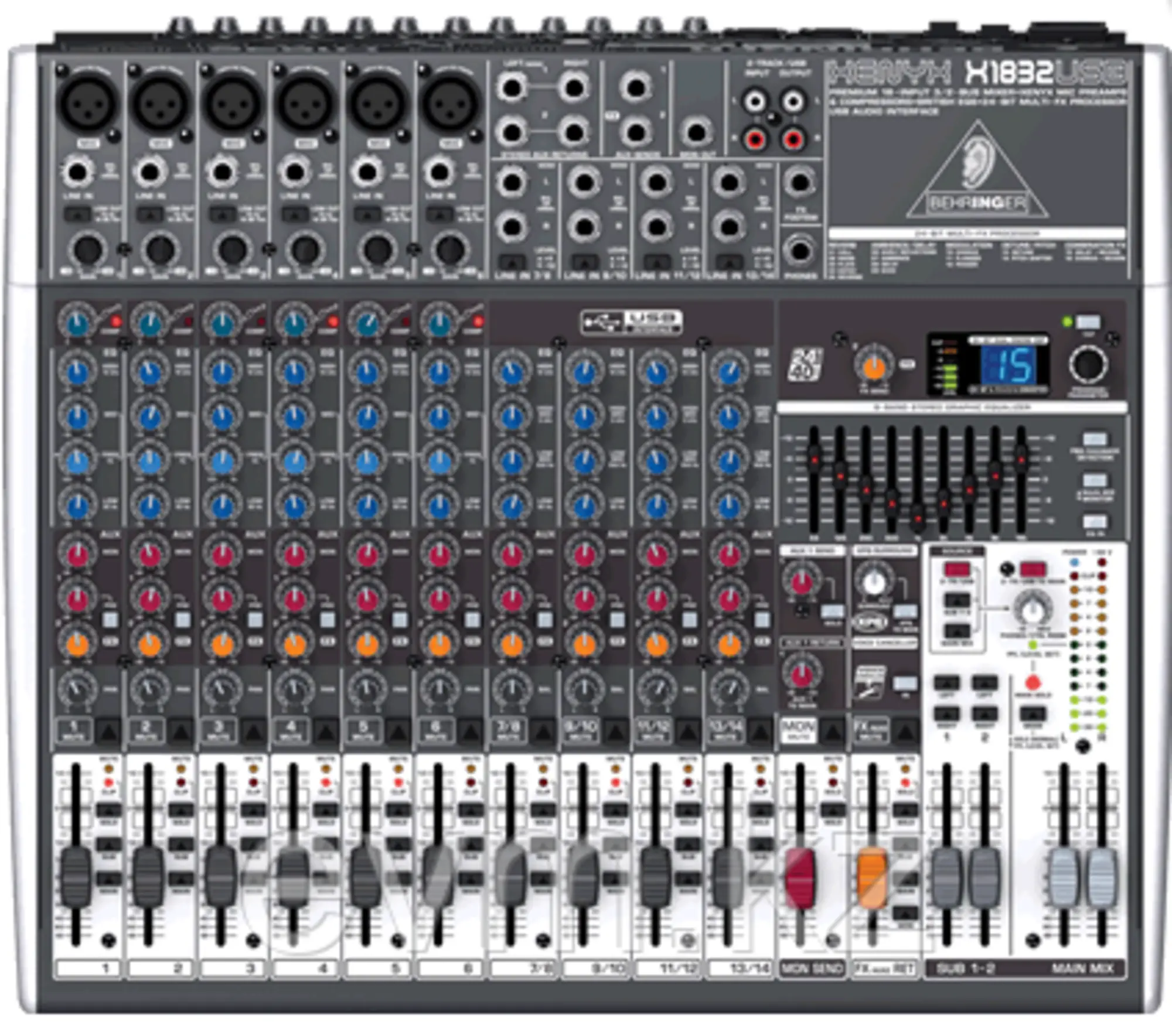 Микшерный пульт Behringer XENYX X1832USB-EU (1 / 1)