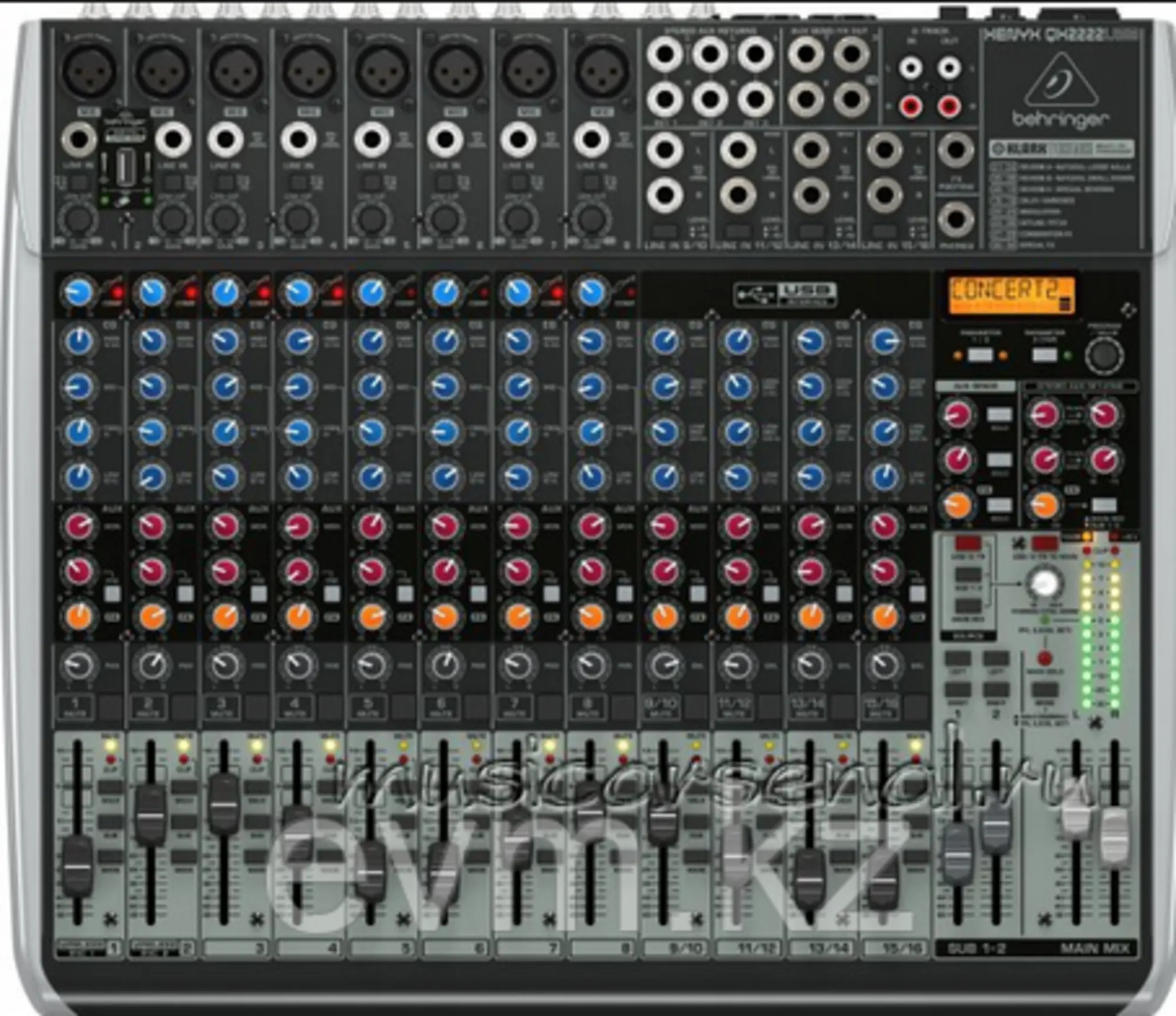 Микшерный пульт Behringer Xenyx QX2222USB-EU  FX-процессор Klark Teknik (1 / 1)