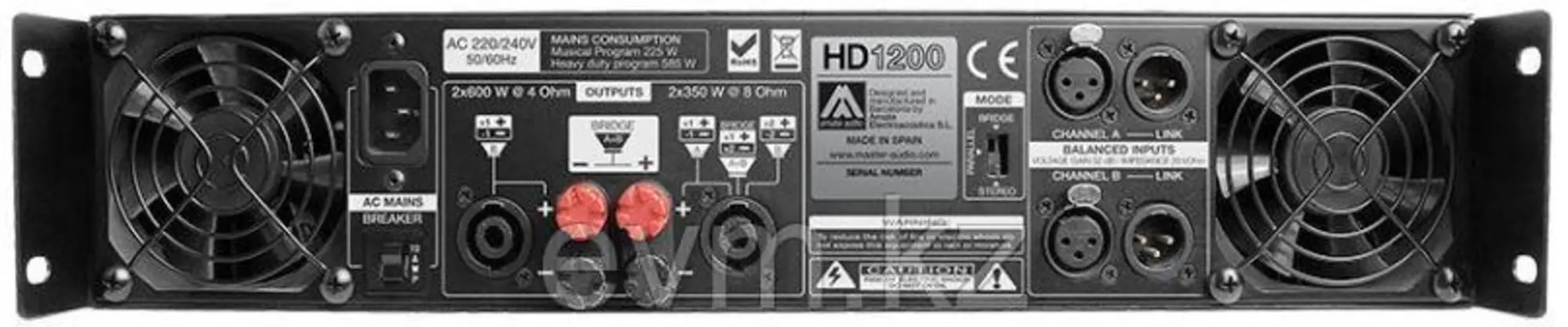 Усилитель мощности Amate Audio HD1200 (MASTER AUDIO) (2 / 2)
