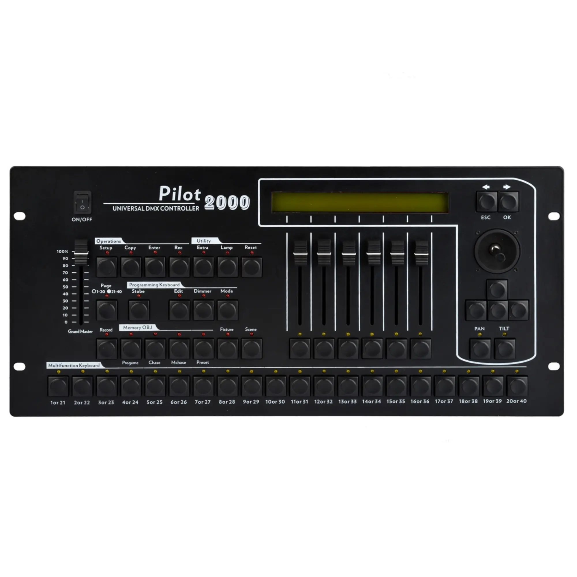 Контроллер освещения PRSTAGE PILOT2000 512 channel DMX512 (4 / 4)