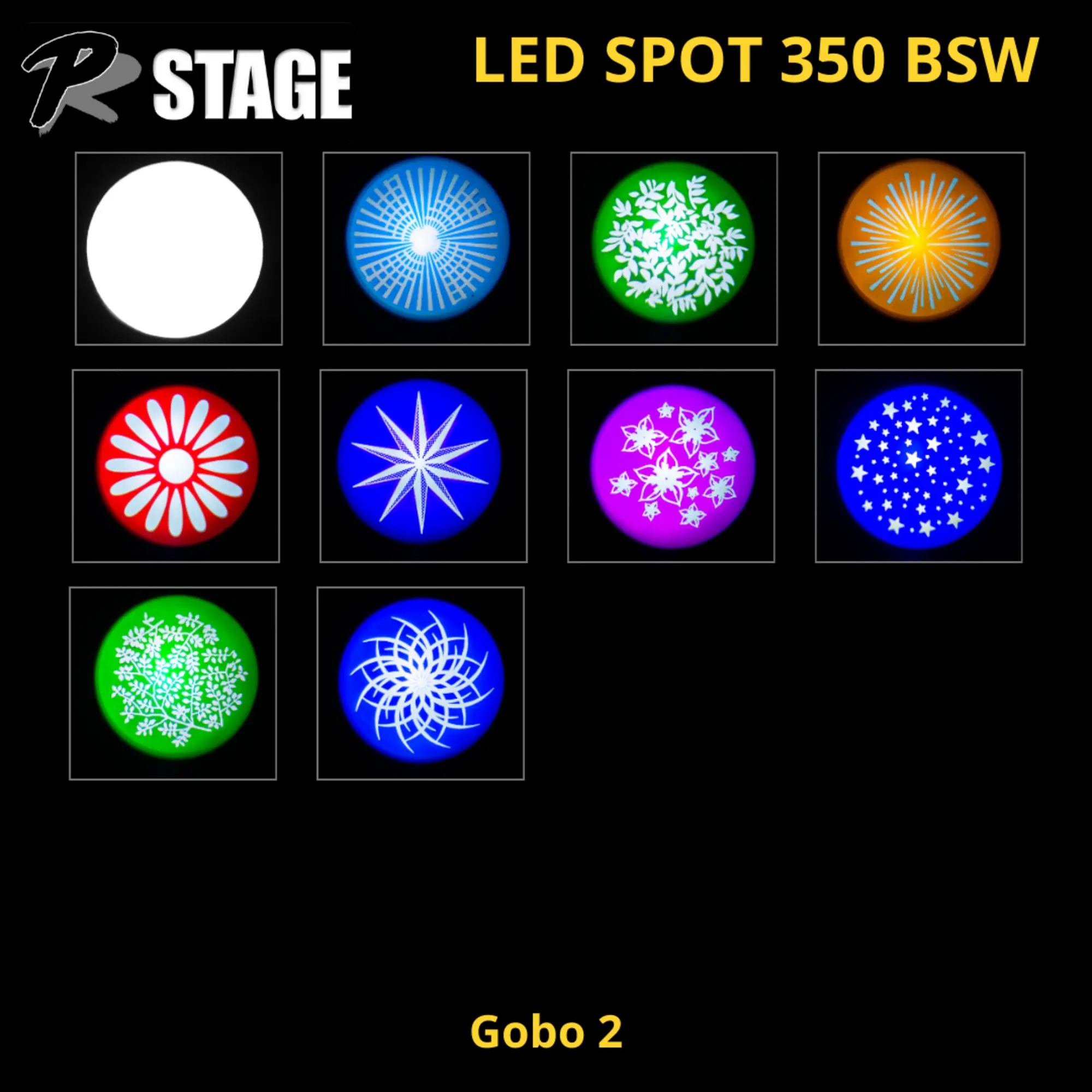 Поворотная голова MOVING HEAD BEAM SPOT WASH PRSTAGE BSW 350 (7 / 7)