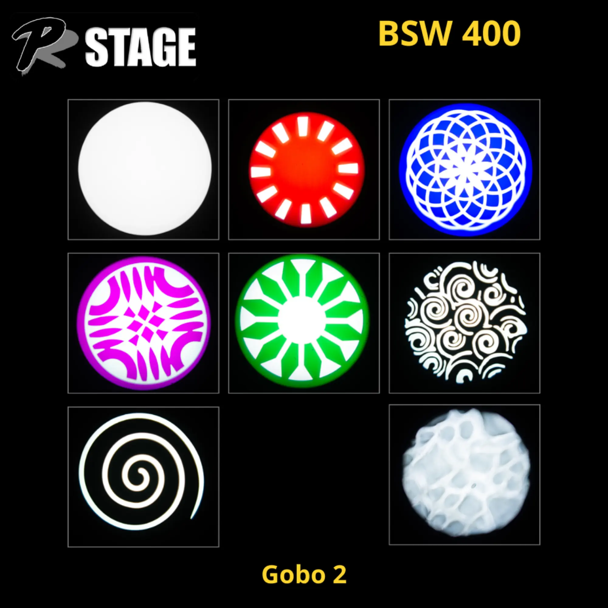 Поворотная голова MOVING HEAD BEAM  SPOT WASH PRSTAGE BSW 400 (6 / 7)