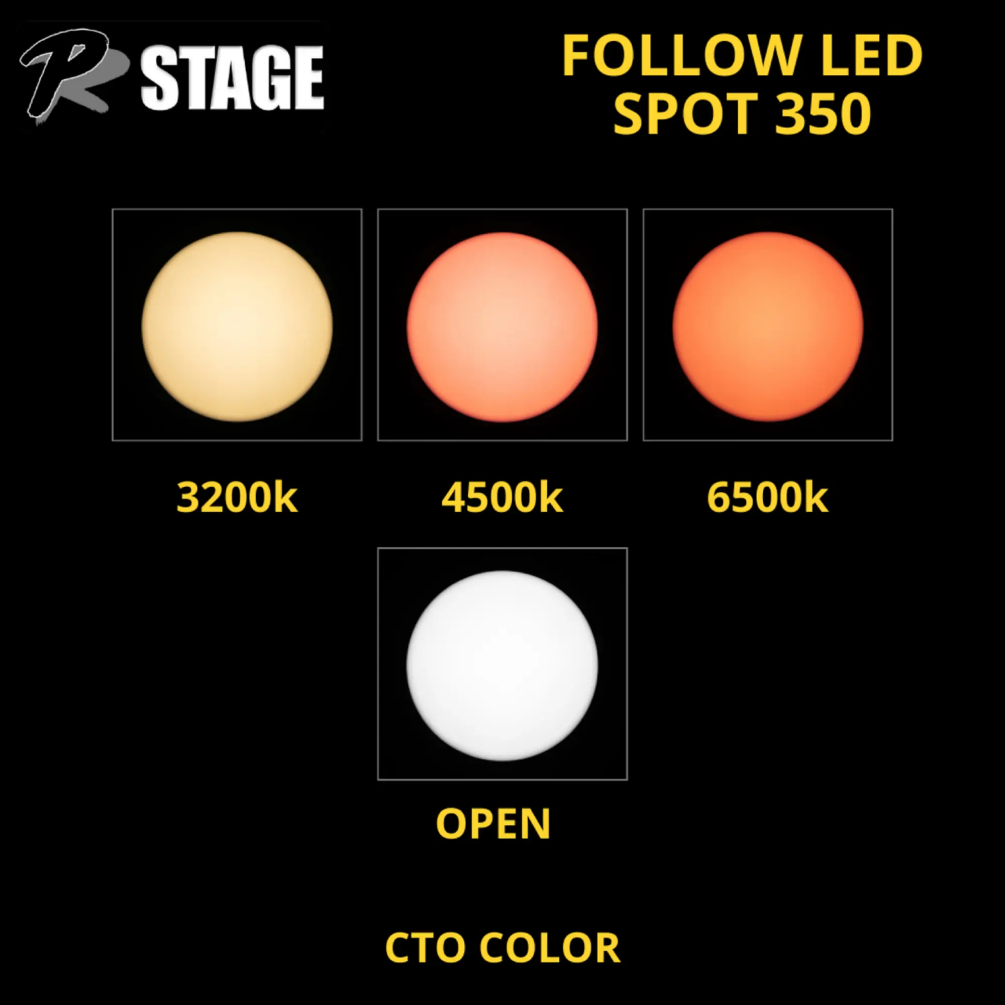 Прожектор следящего света PRSTAGE Follow Spot 350W LED (6 / 6)