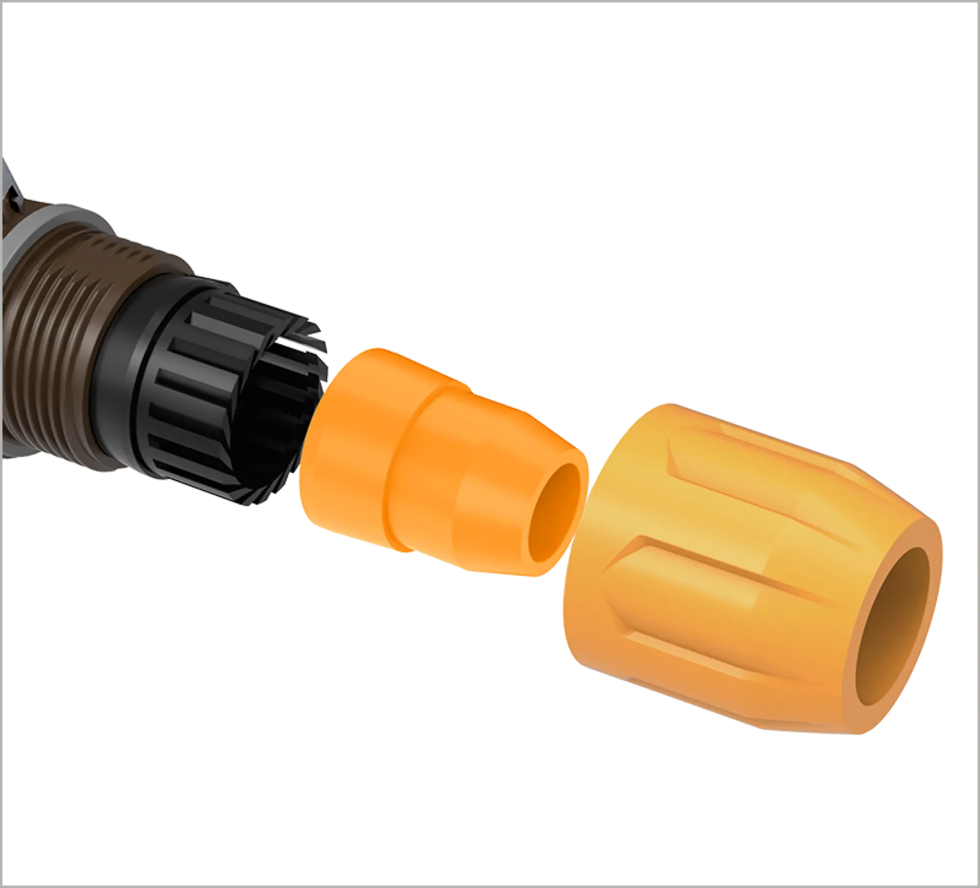 ROXTONE RAC3FCI-WP Brown Разъем кабельный типа powercon, пыле и влаго защищенный, 3-х контактный (2 / 2)