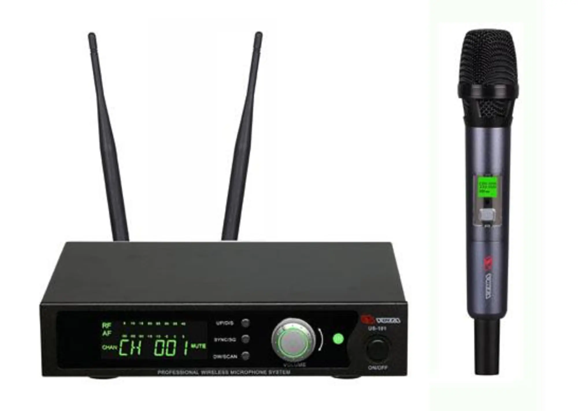 Профессиональная микрофонная радиосистема US-101 (600-636MHZ) (1 / 3)