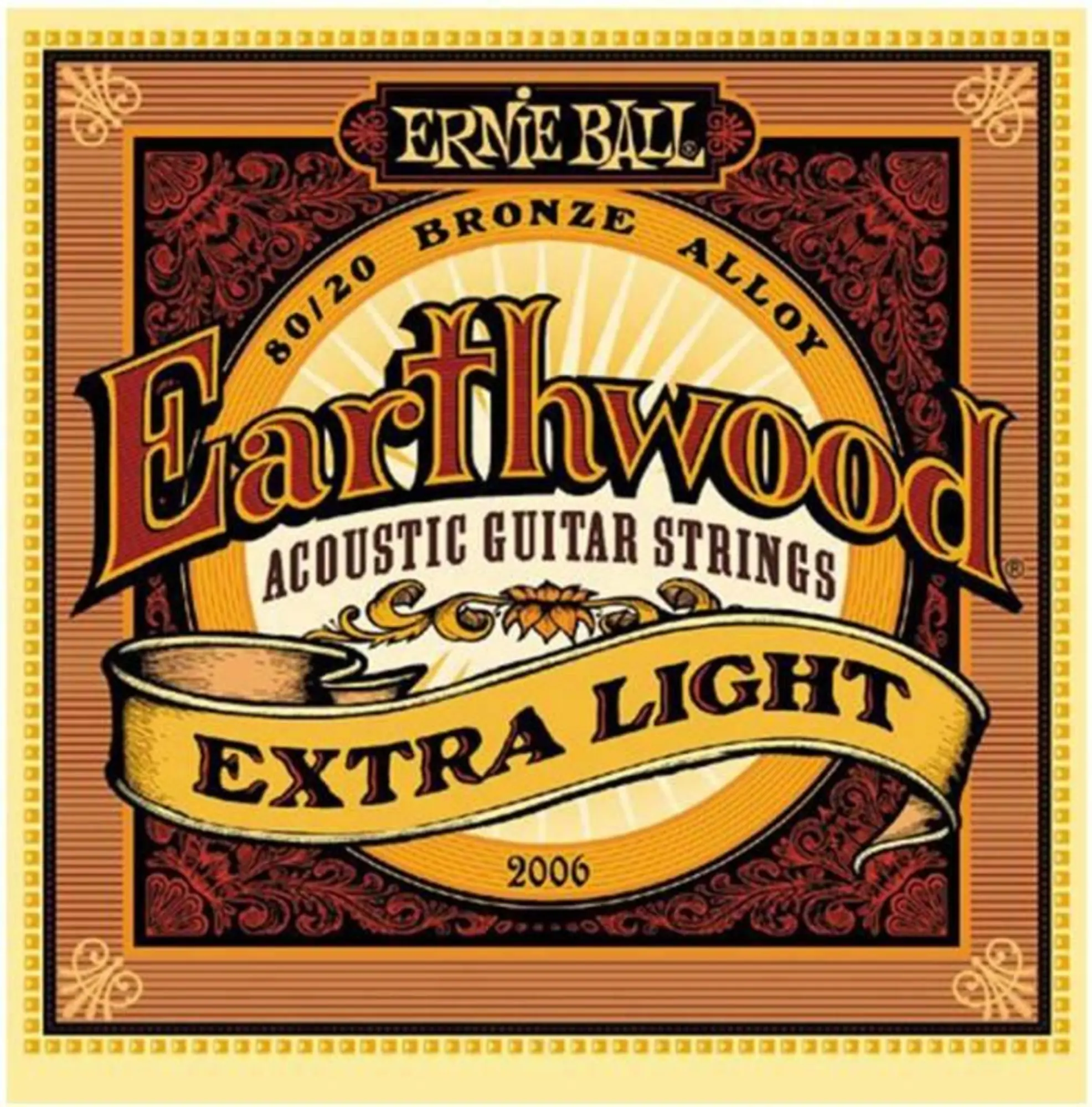 Струны для акустических гитар Ernie Ball Earthwood 80/20Extra Light(10-50) 2006 (1 / 1)