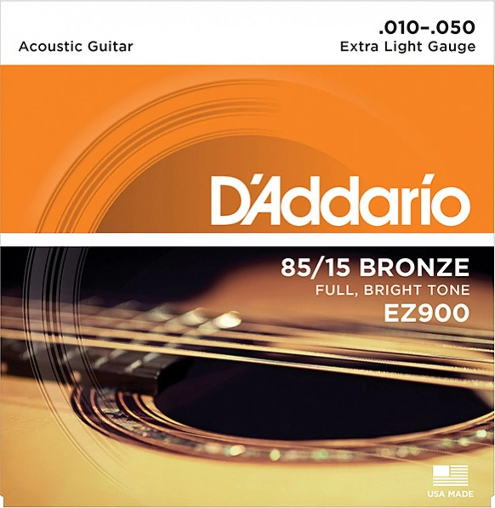 Струны для акустической гитары, Extra Light 10-50, D`Addario EZ900 (1 / 1)