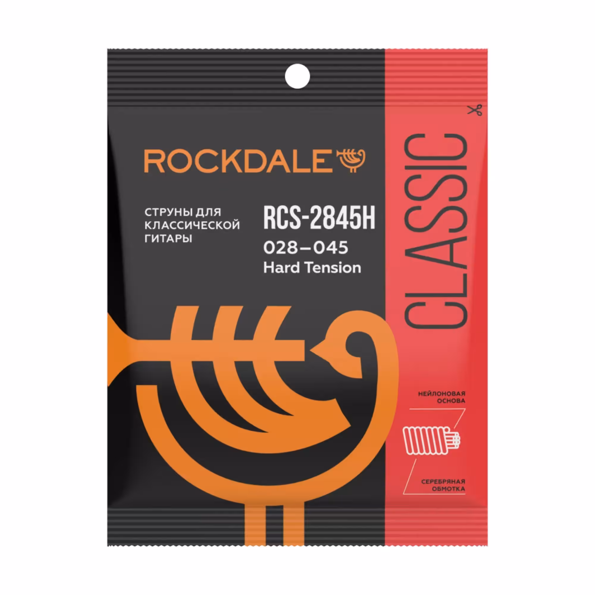 Струны для классической гитары нейлоновые Rockdale RCS-2845H (1 / 2)
