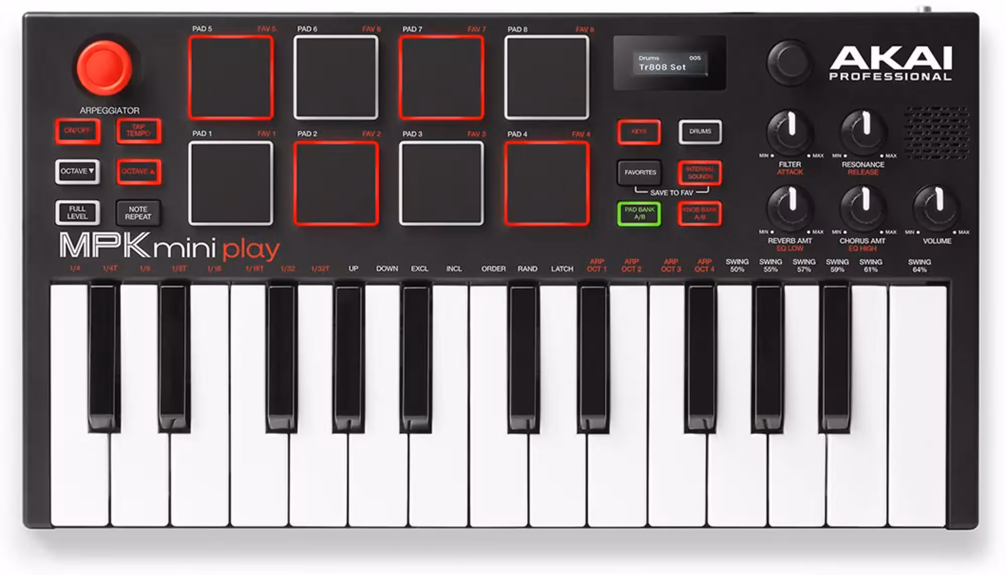 MIDI-клавиатура AKAI MPK MINI PLAY (1 / 6)