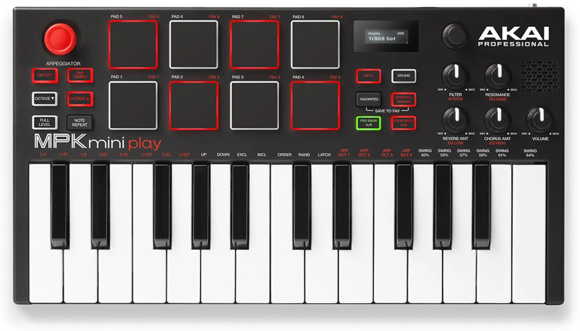 MIDI-клавиатура AKAI MPK MINI PLAY (1 / 6)