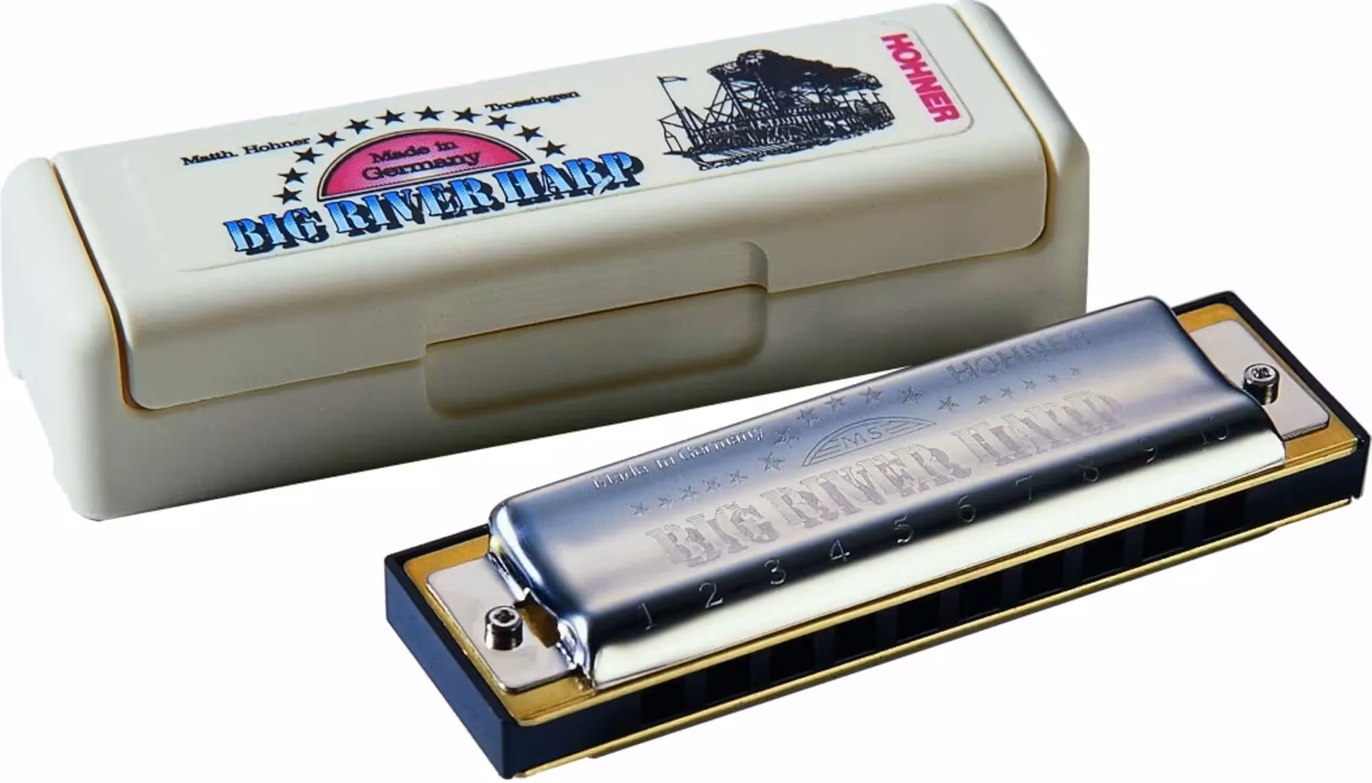 Губная гармошка Hohner Big River Harp A M590107 (1 / 1)