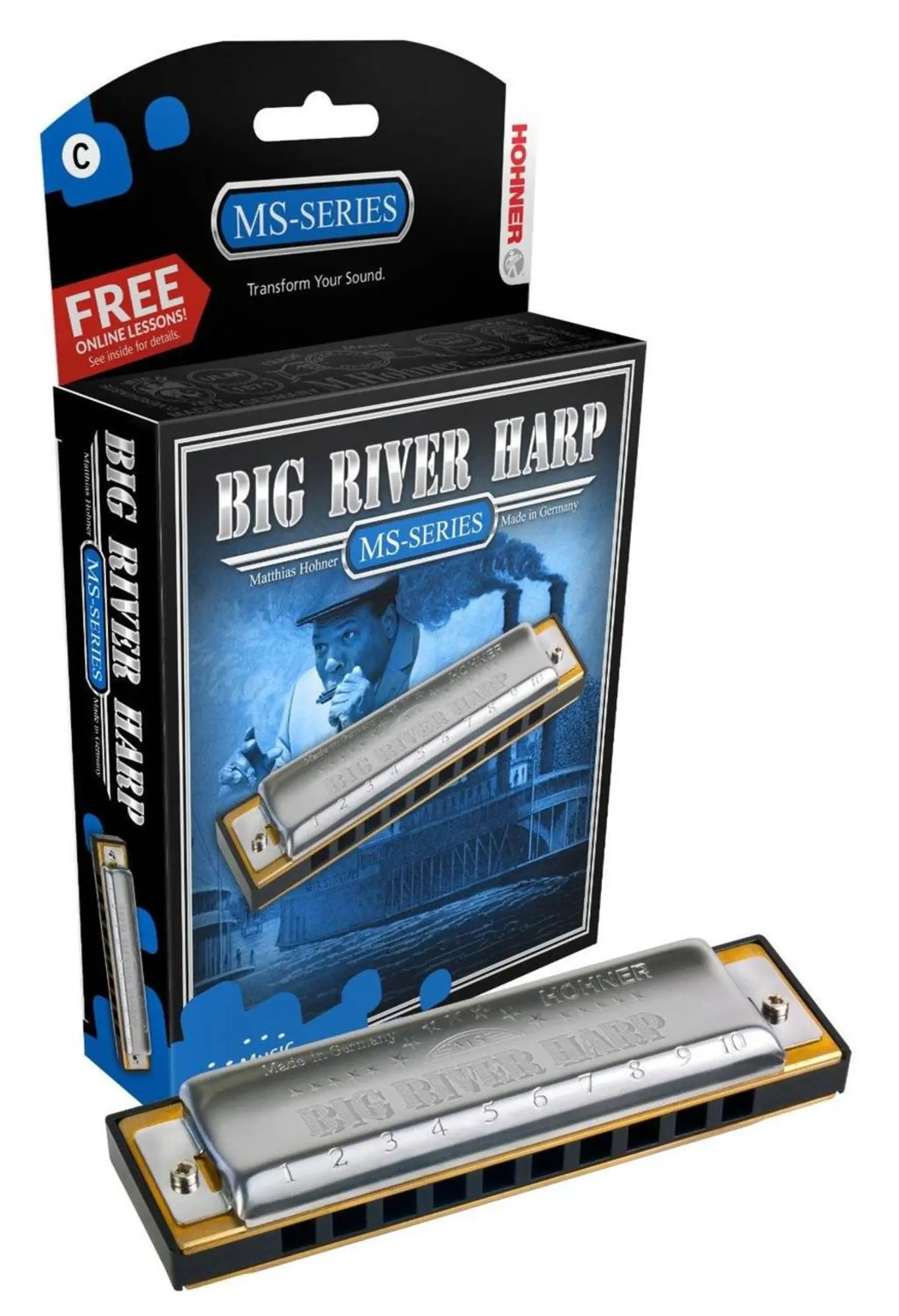Губная гармошка Hohner Big River Harp C M590016X (1 / 2)