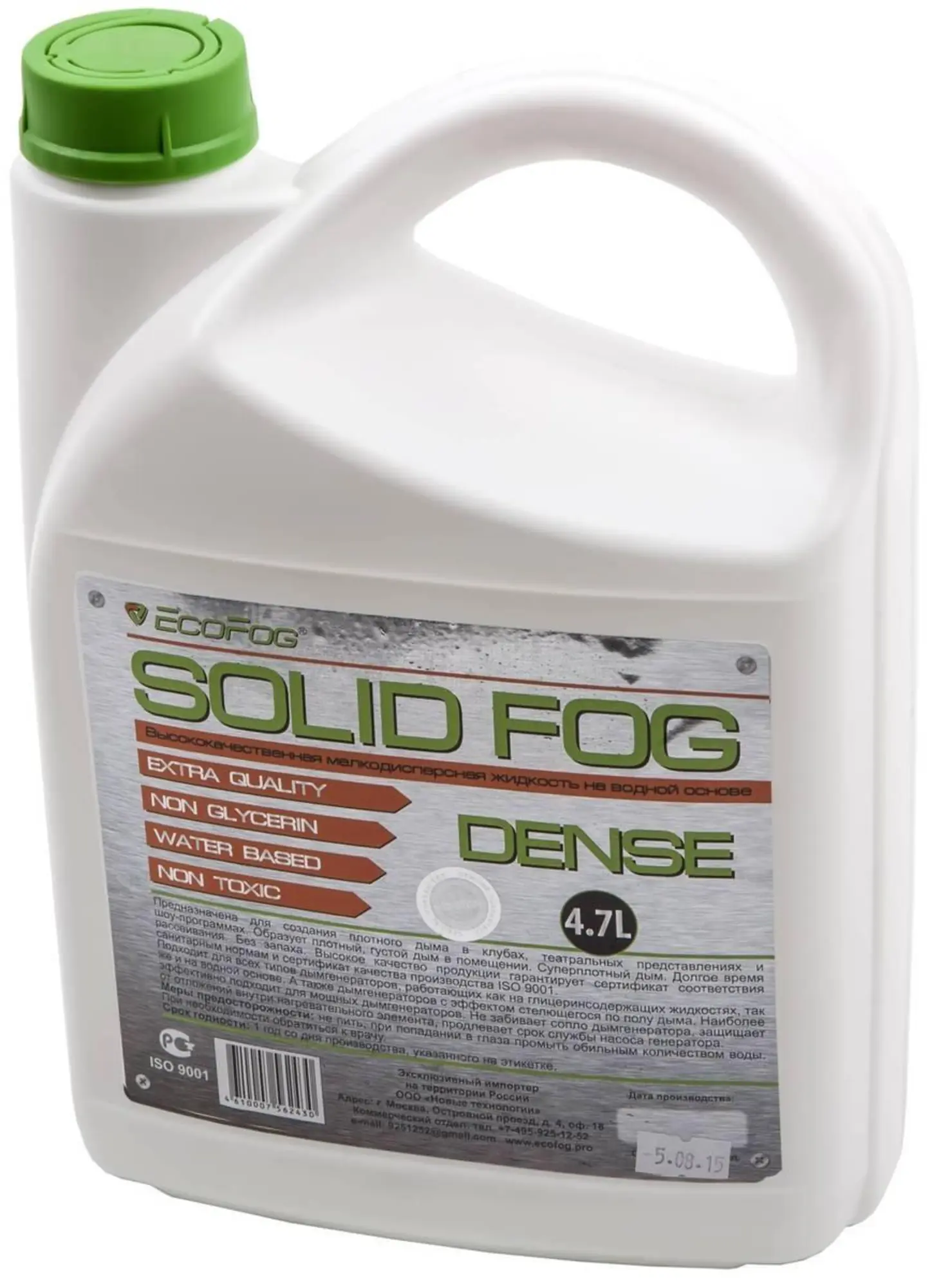 Жидкость для дым машин, плотный долгий дым, EcoFog EF-Dense (1 / 1)