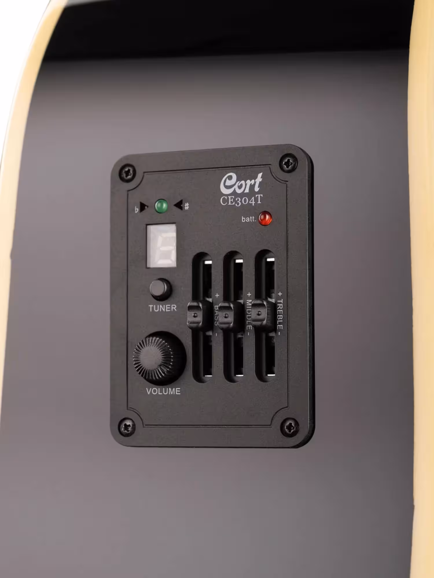 Электро-акустическая гитара, с вырезом, черная, Standard Series, Cort AD880CE-BK (5 / 5)