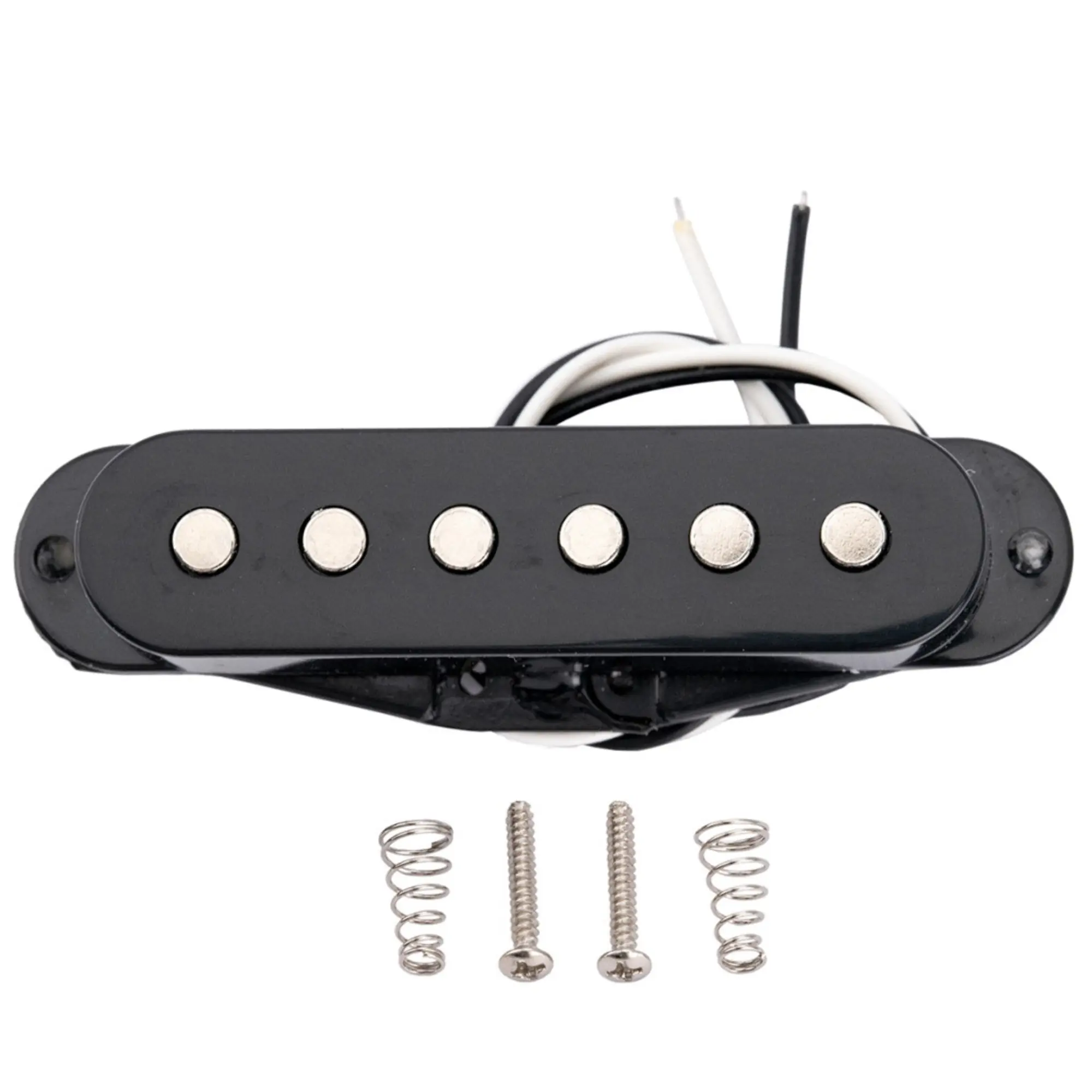Звукосниматель магнитный сингл, для Fender Strat, нековый, черный, Musiclily, MX2295BK (1 / 3)