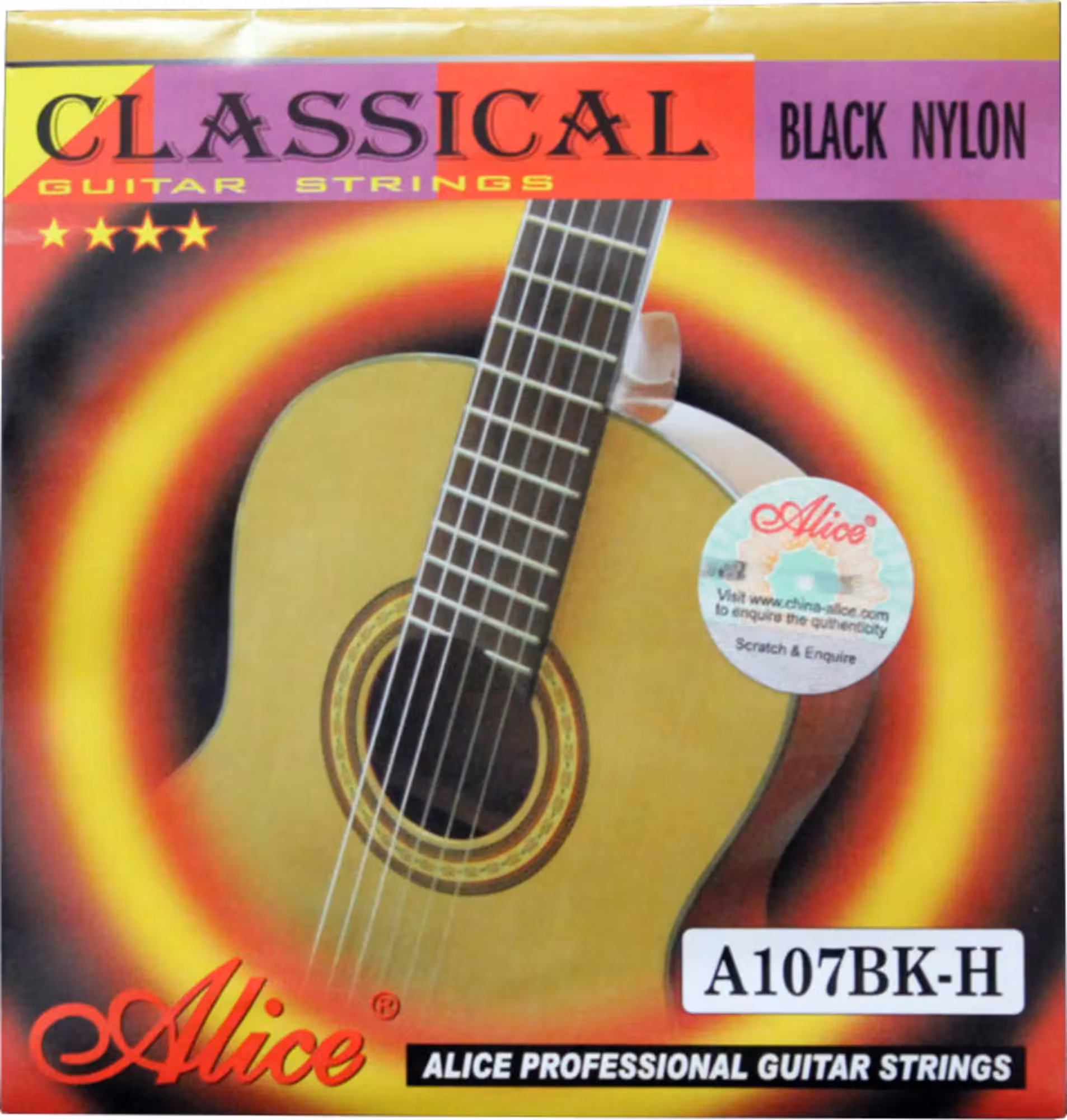 Струны для классической гитары, Alice A107BK-H (1 / 2)