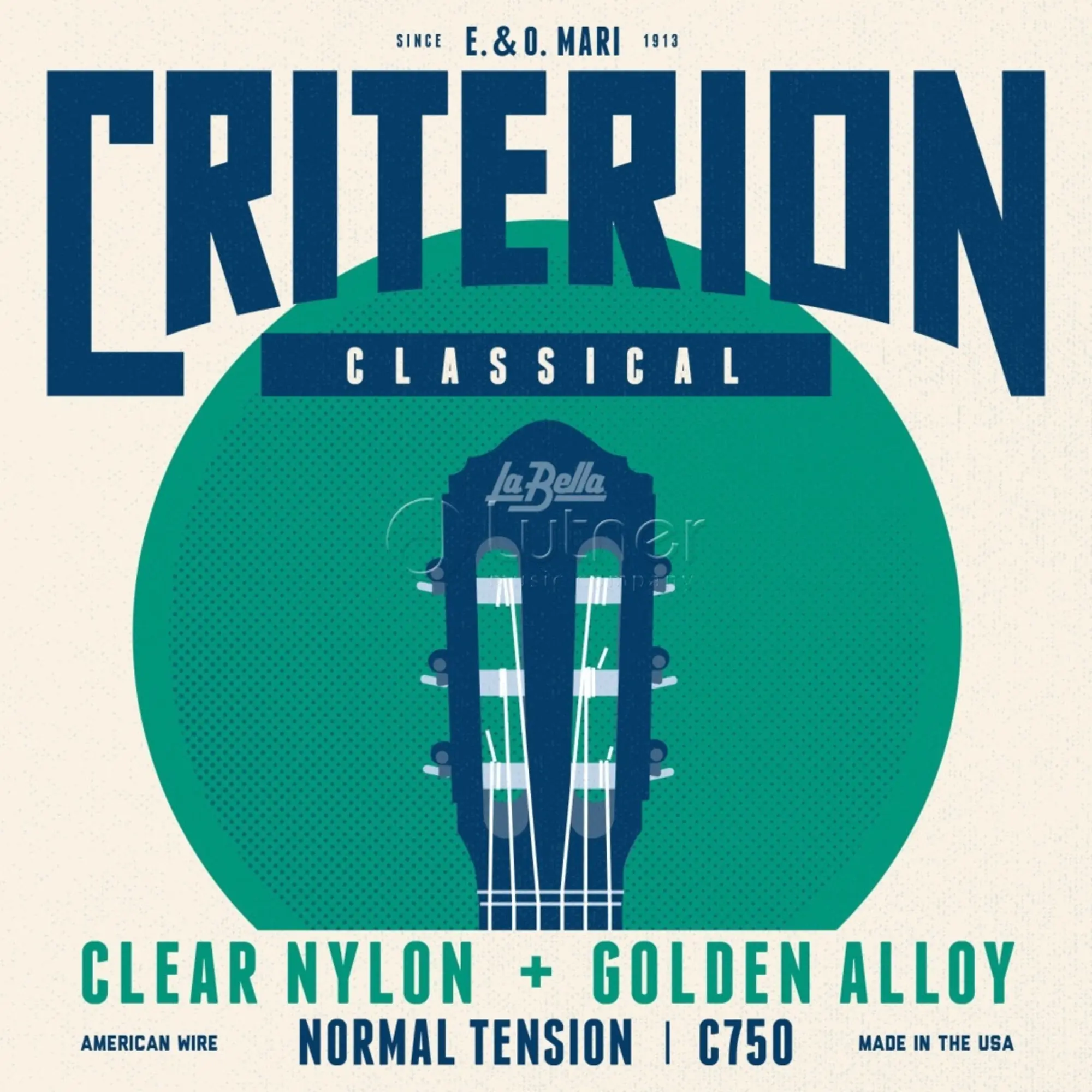 Комплект струн для классической гитары, среднее натяжение, La Bella Criterion, C750 (1 / 1)