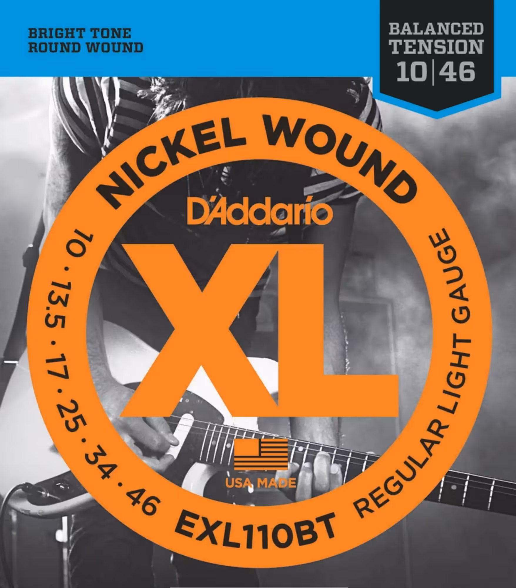 Струны для электрогитары D'Addario 10-46 EXL110BT (1 / 2)