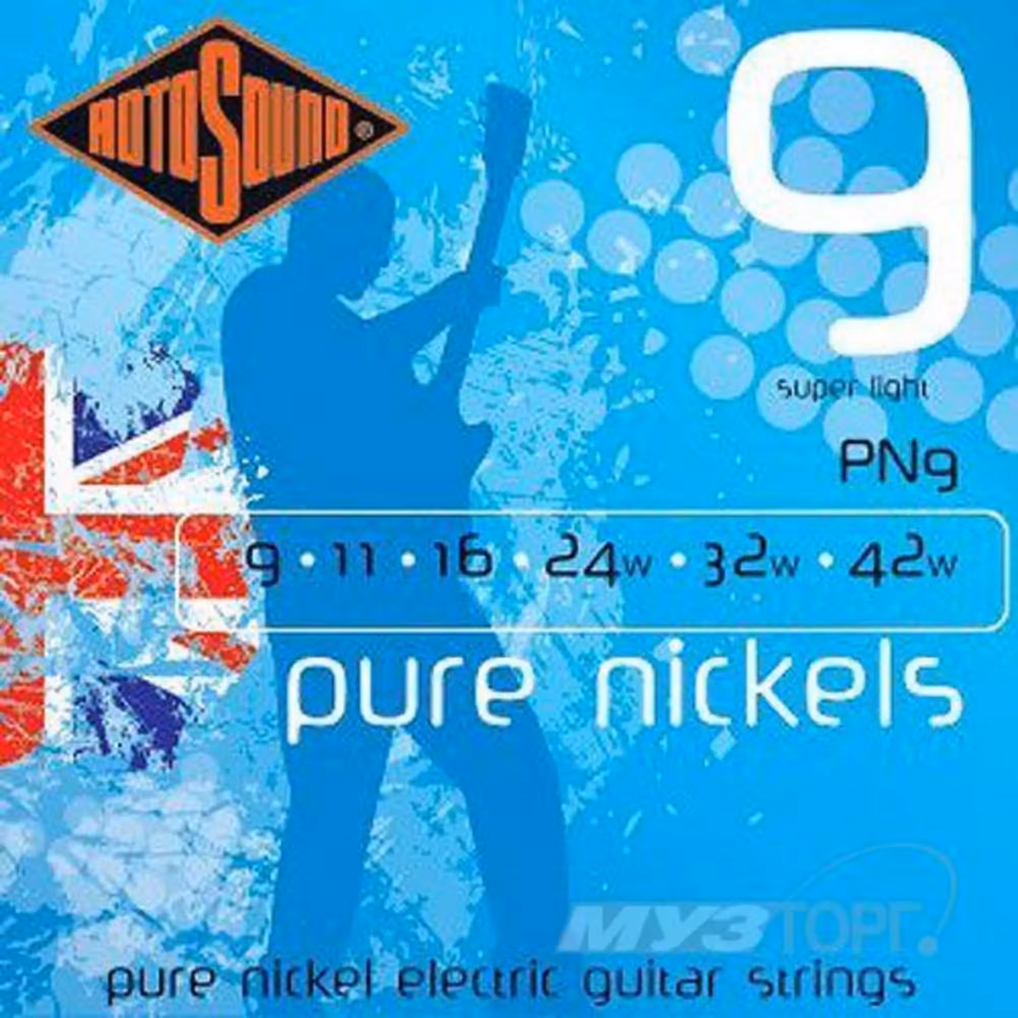 Струны для электрогитары,  9-42, Rotosound PN9 (1 / 1)