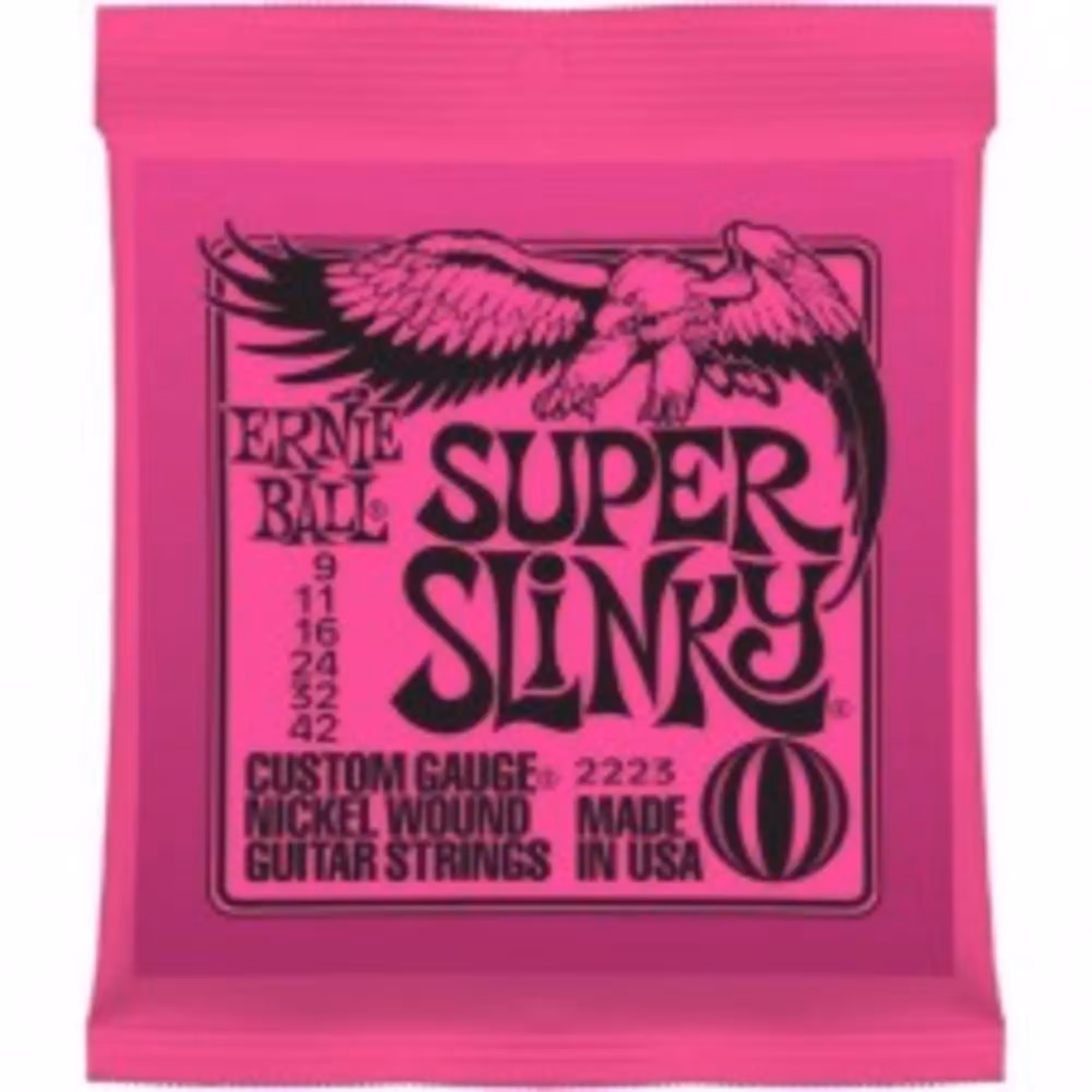Super Slinky Комплект струн для электрогитары, никель, 9-42, Ernie Ball 2223 (1 / 1)