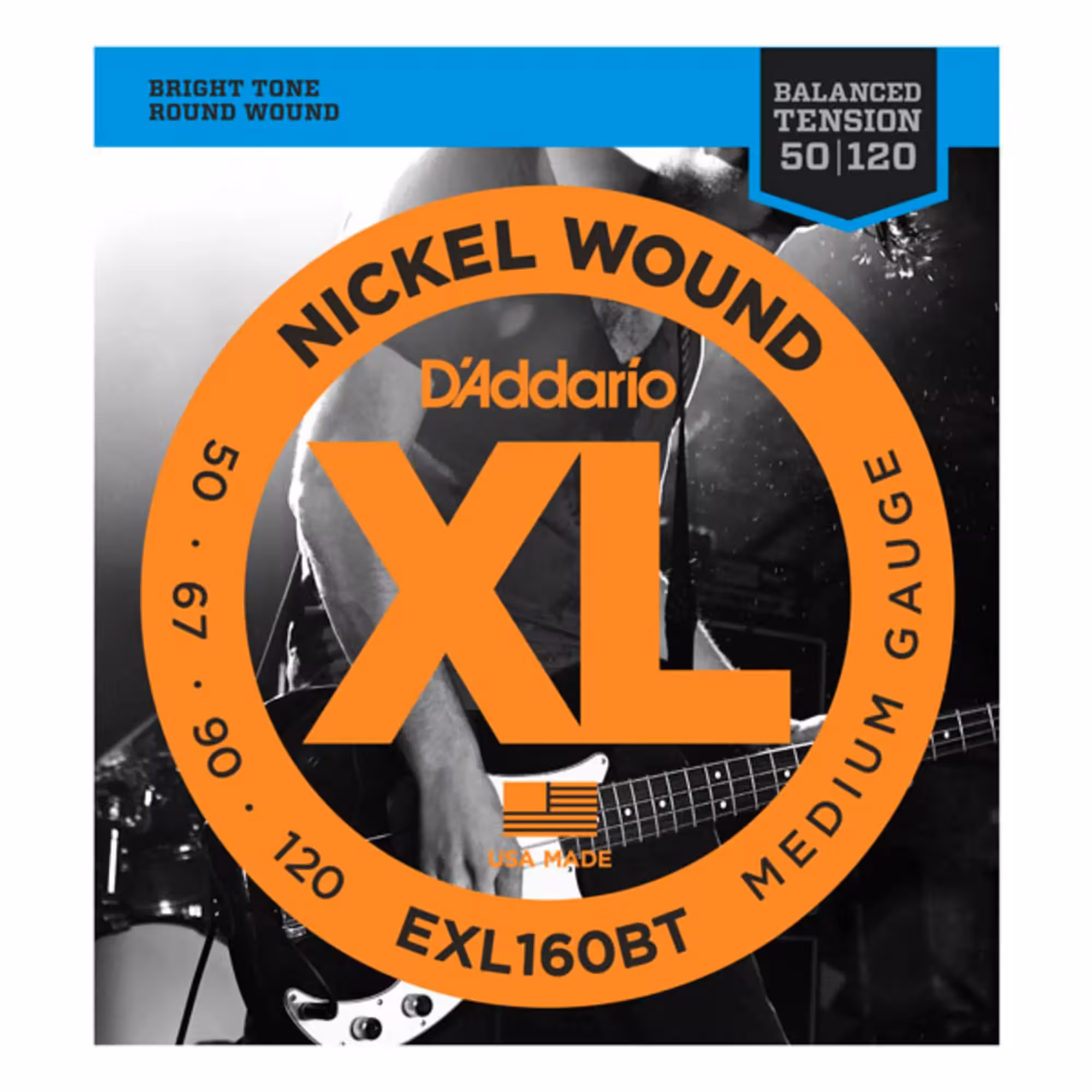 Струны для 4-струнной бас-гитары D'addario EXL160BT (1 / 2)
