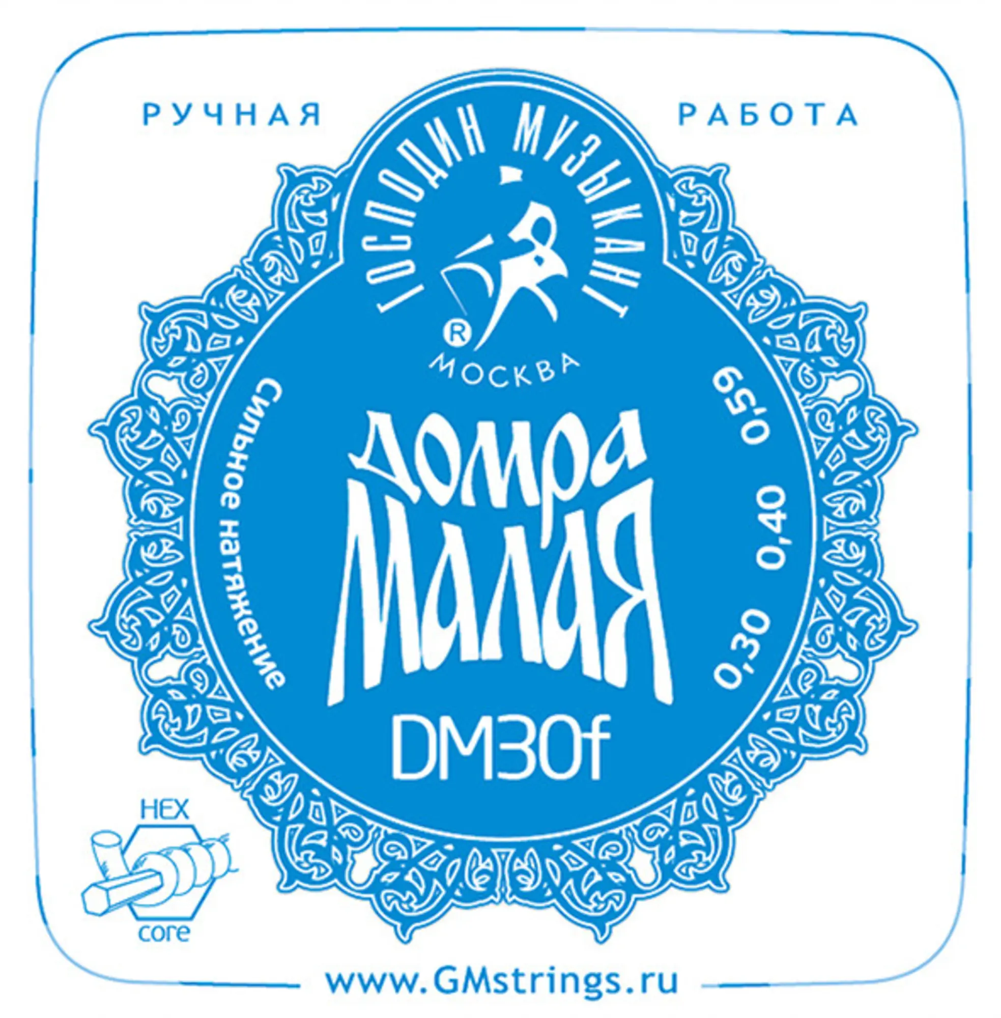 Комплект струн для Домры Малой (Сталь+ФБ), Profi, Господин Музыкант DM30F (1 / 1)