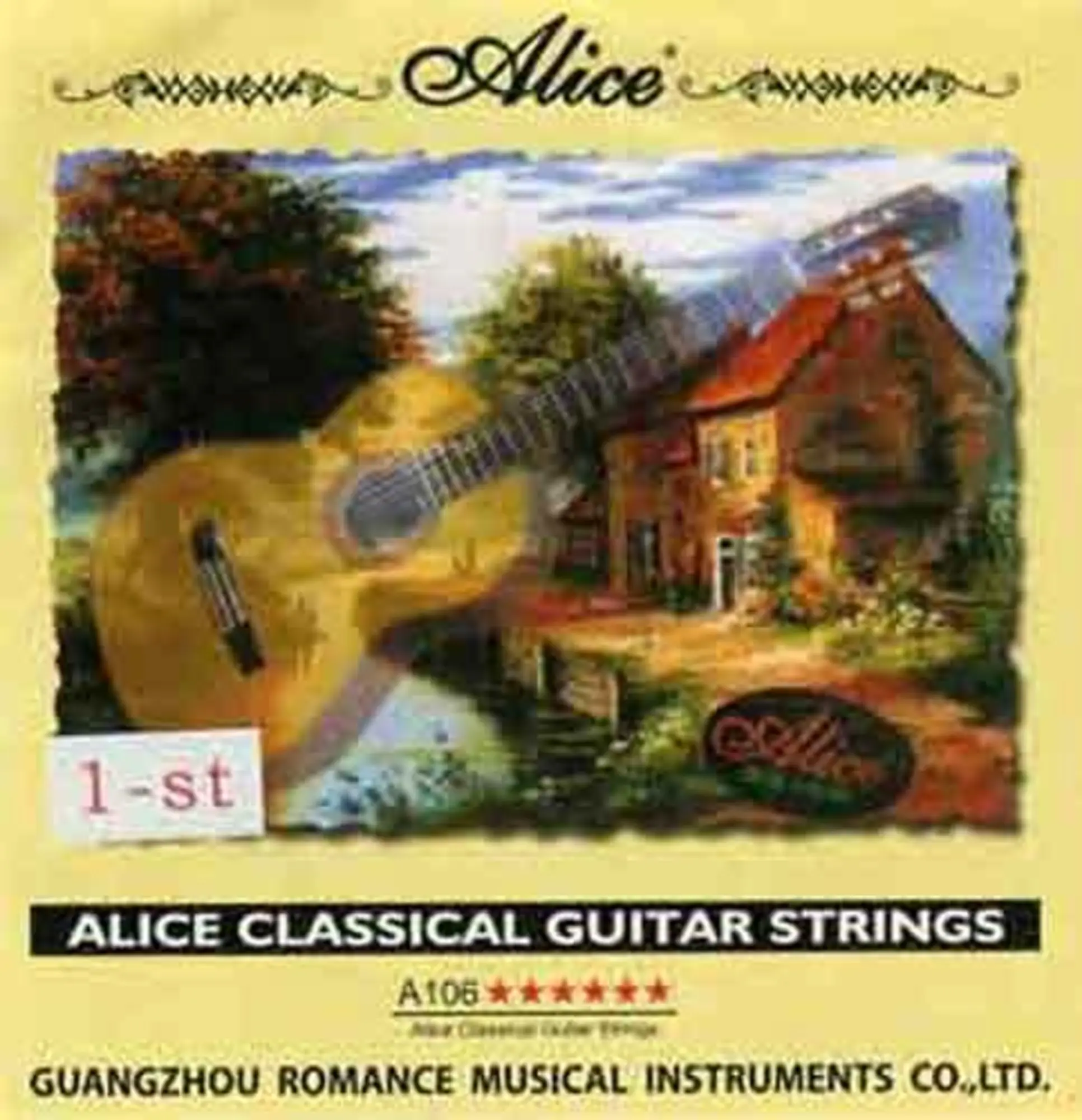Отдельная 1-ая струна для классической гитары, Сильное натяжение, Alice AC106-H-1 (1 / 1)
