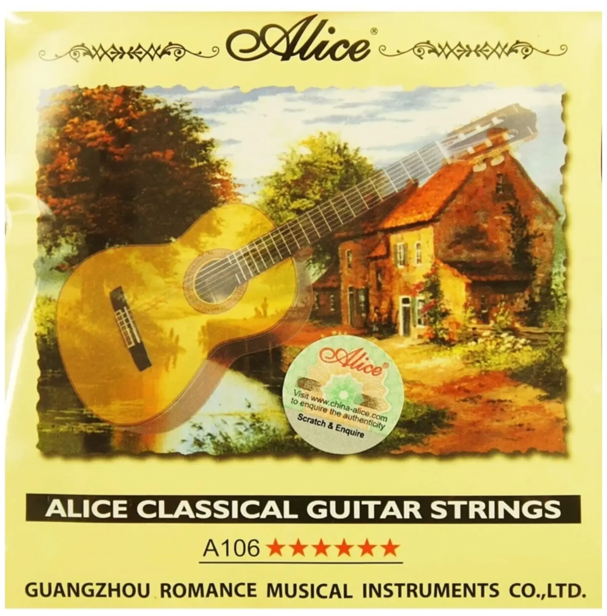 Отдельная 4-ая струна для классической гитары, Сильное натяжение, Alice AC106-H-4 (1 / 1)