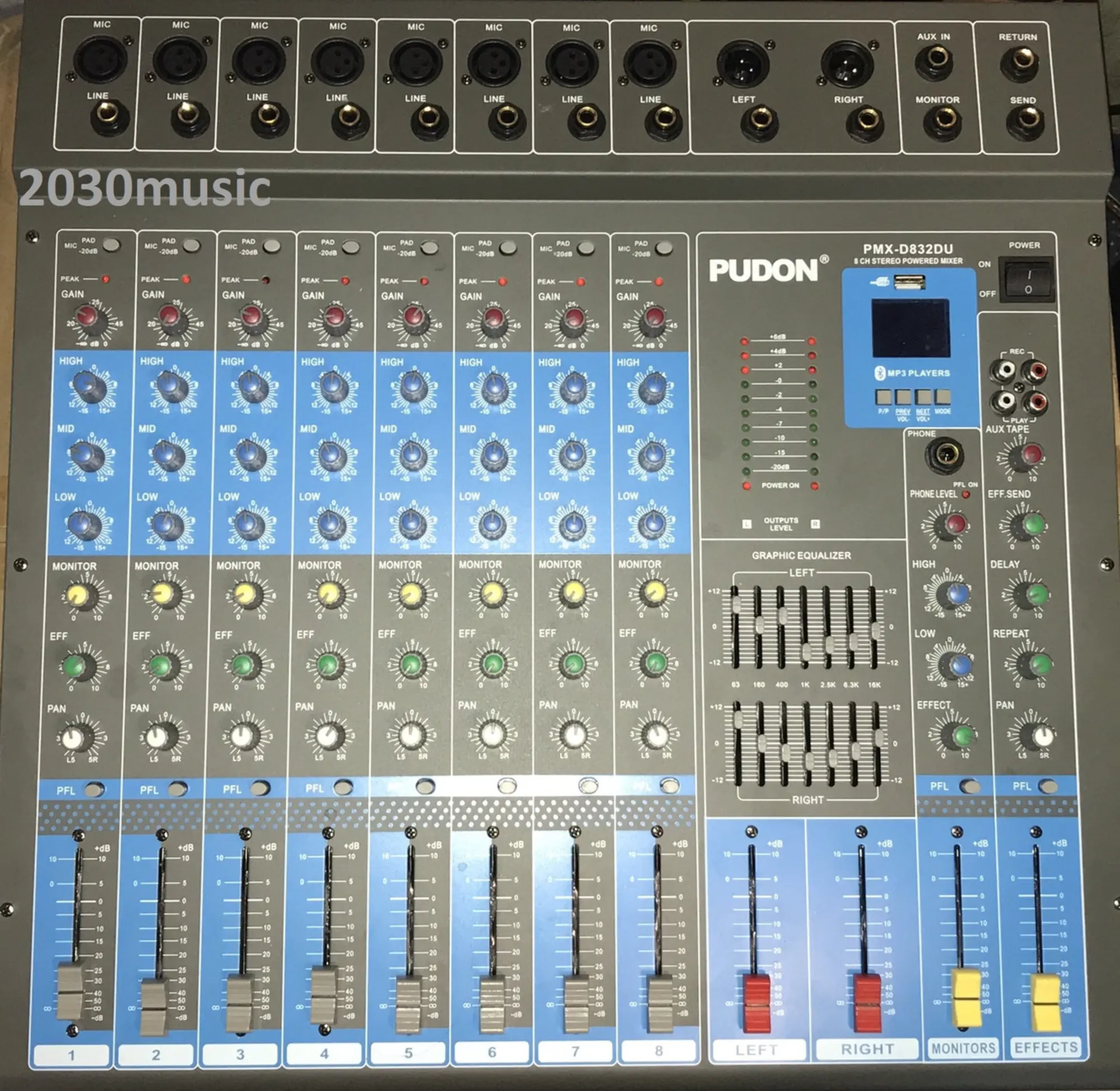 Активный микшерный пульт  PUDON PMX-D832DU (1 / 1)
