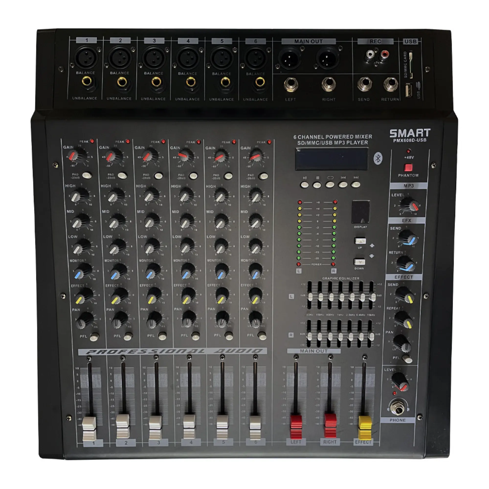 Активный микшерный пульт Smart PMX608D-USB (1 / 2)