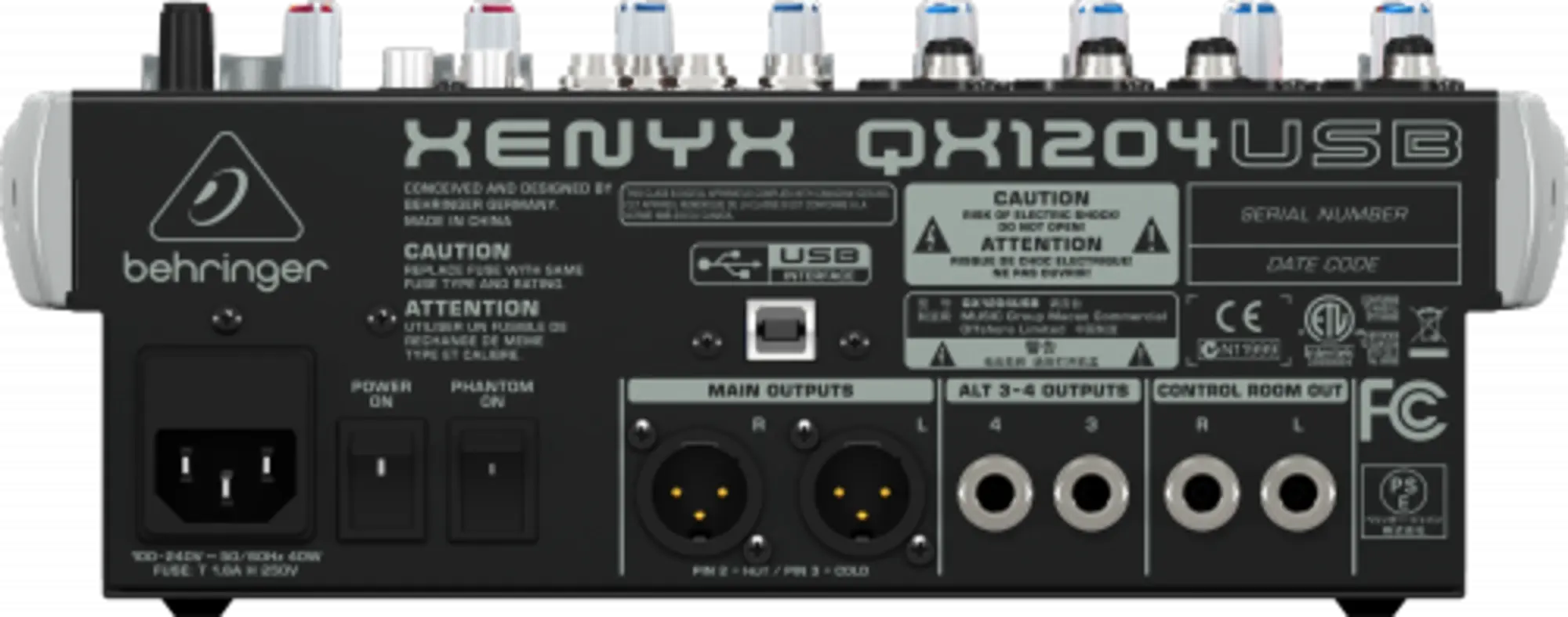 Пассивный микшерный пульт BEHRINGER QX1204USB (2 / 2)
