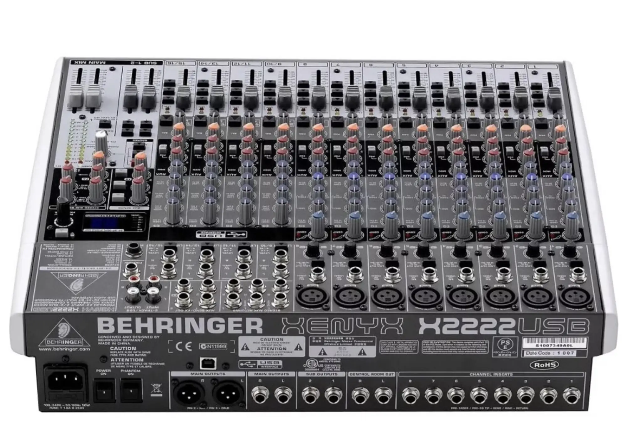 Пассивный микшерный пульт BEHRINGER XENYX X2222 USB (2 / 2)